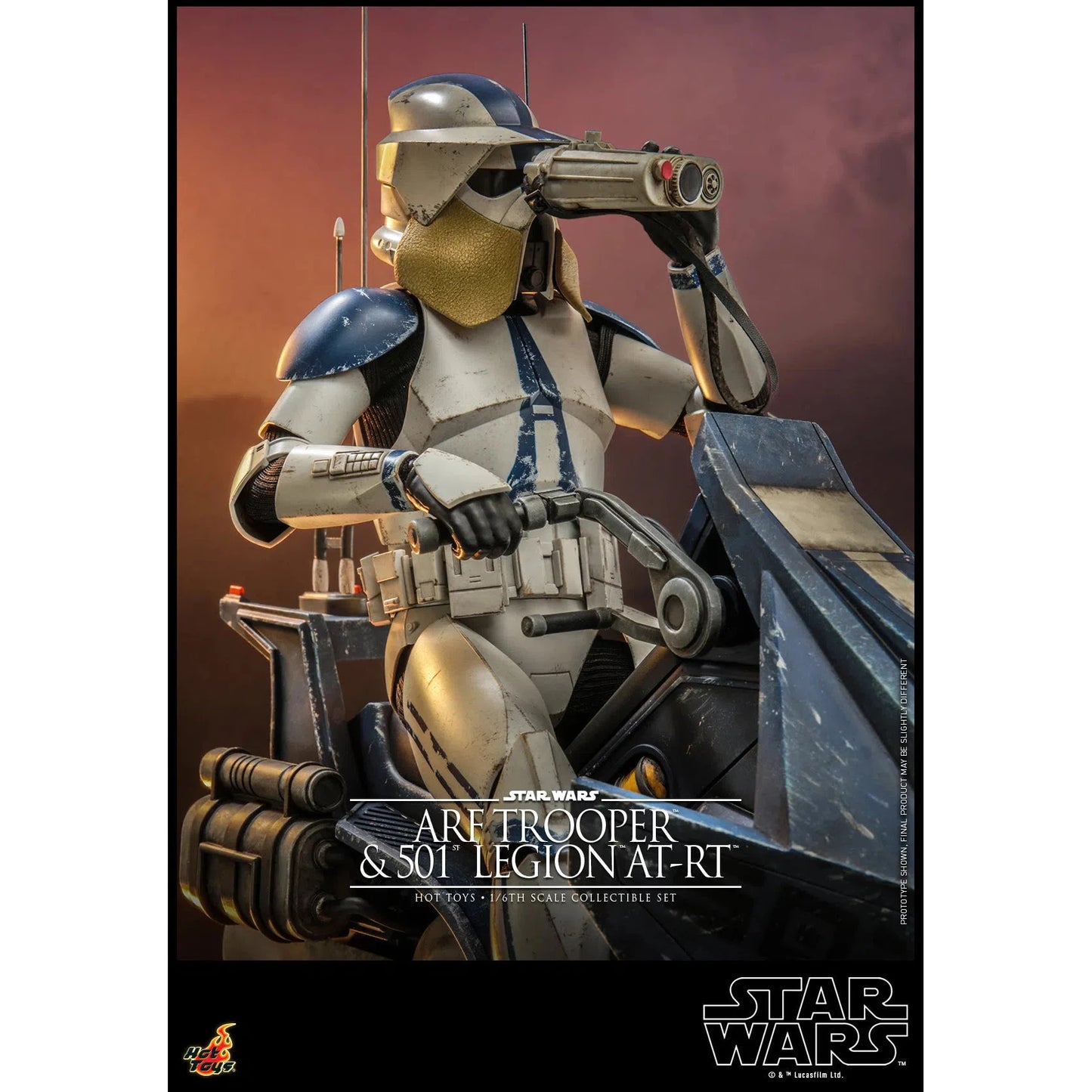 ARF Trooper & 501st Legion AT-RT: Star Wars The Clone Wars: TMS91 - Hot Toys Action Figure