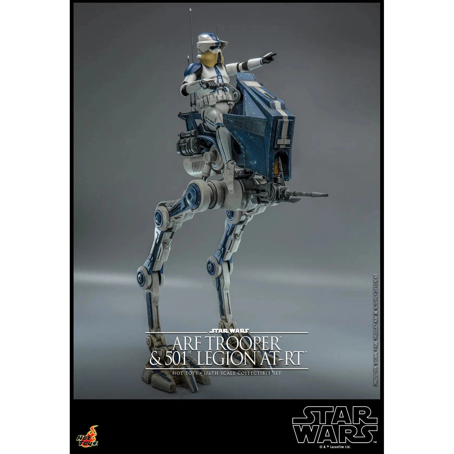 ARF Trooper & 501st Legion AT-RT: Star Wars The Clone Wars: TMS91 - Hot Toys Action Figure