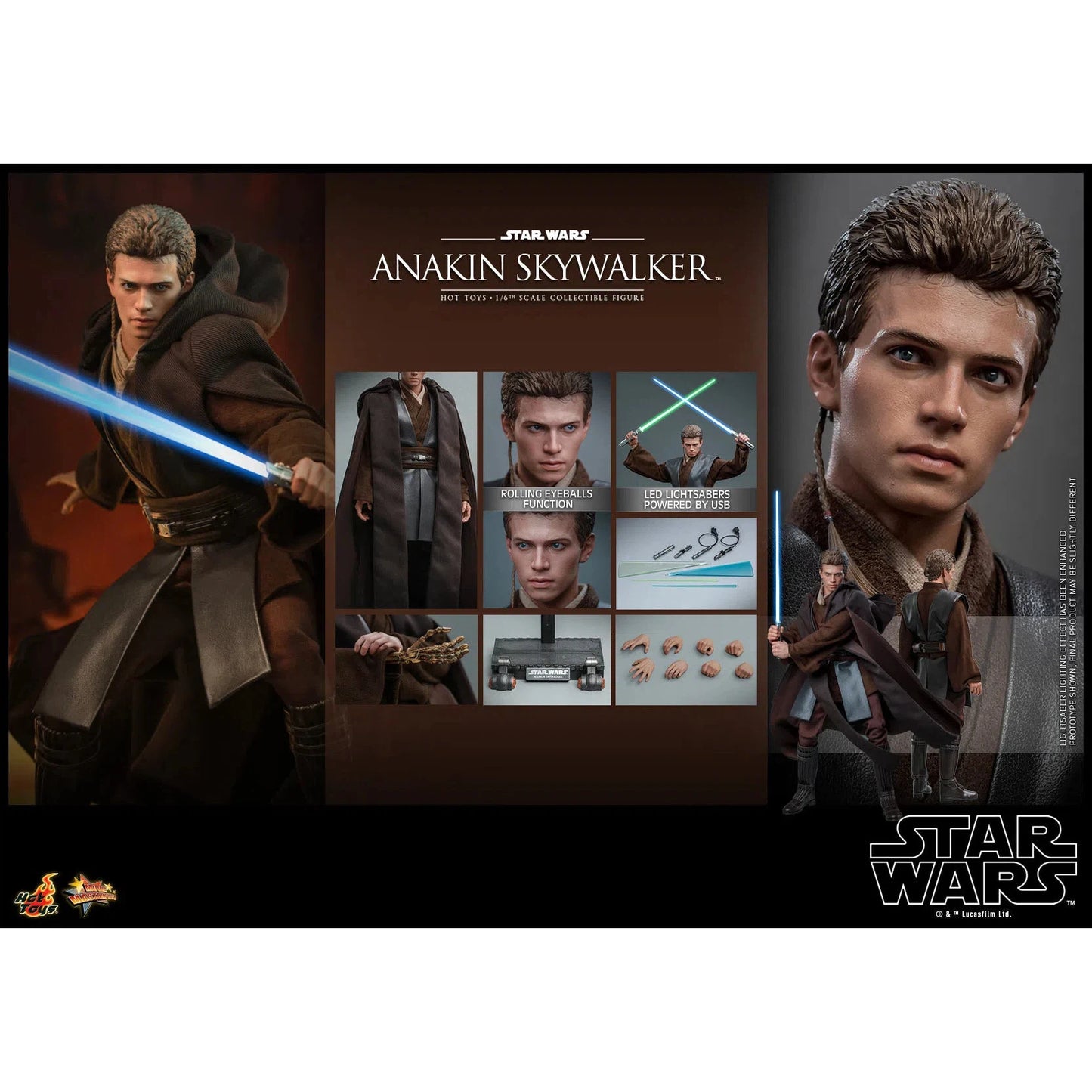 Anakin Skywalker: Star Wars Episode II: Attack Of The Clones Hot Toys
