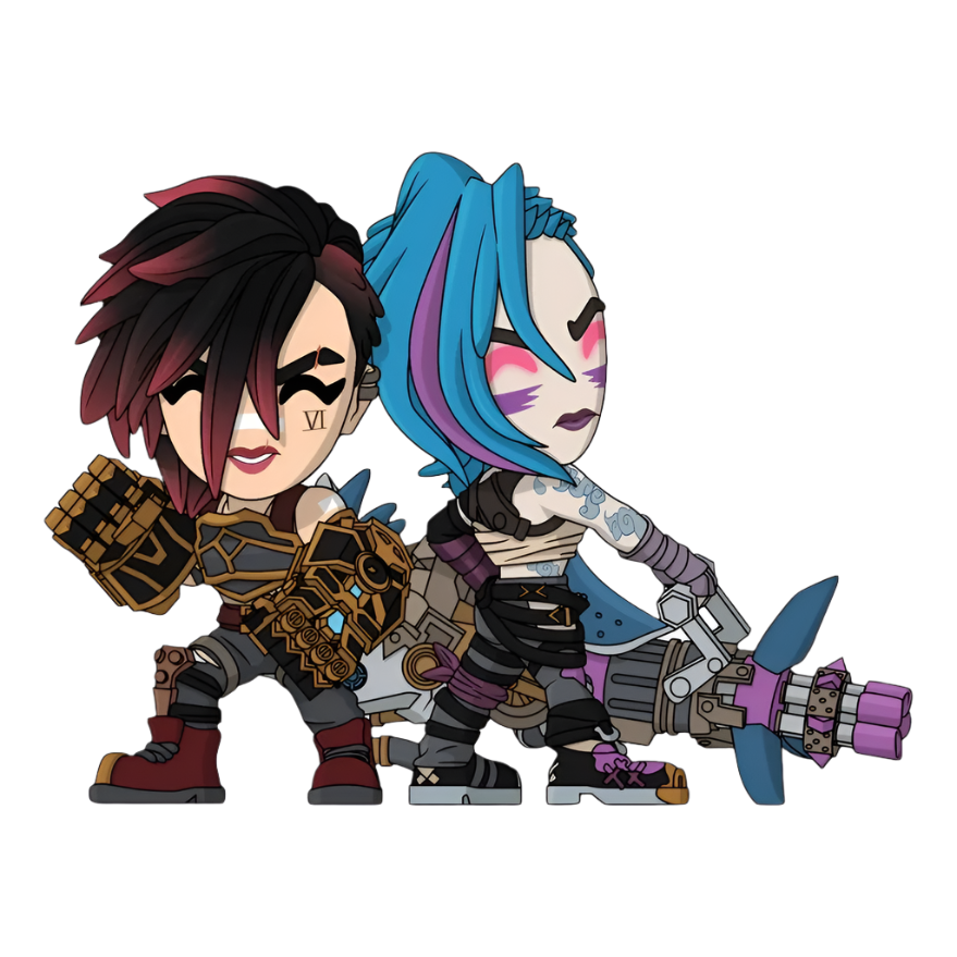 Arcane: Arcane: Vi & Jinx: Vinyl Figure - YouTooz Vinyl Figure