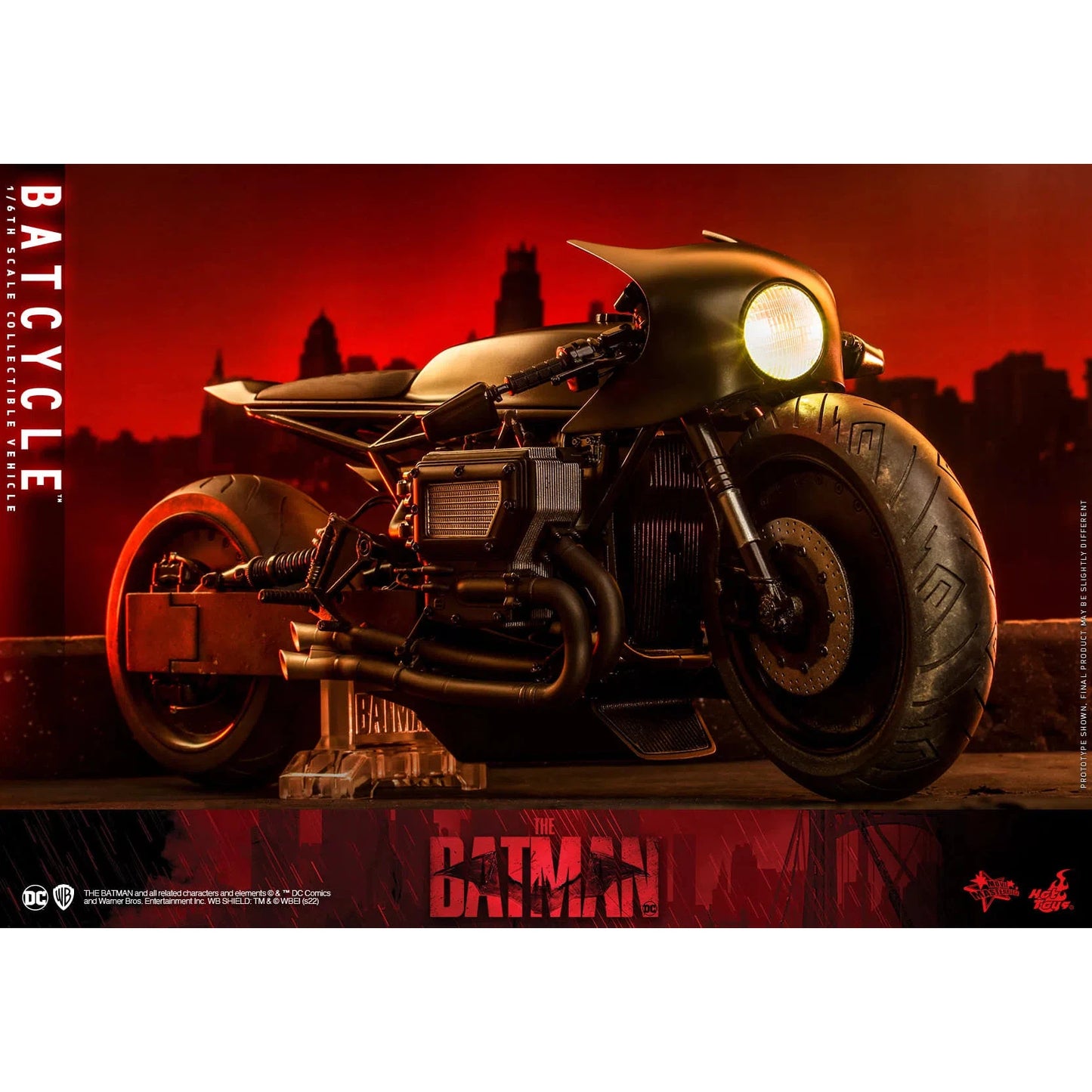 Batcycle: The Batman: DC Comics: MMS642 - Hot Toys Action Figure