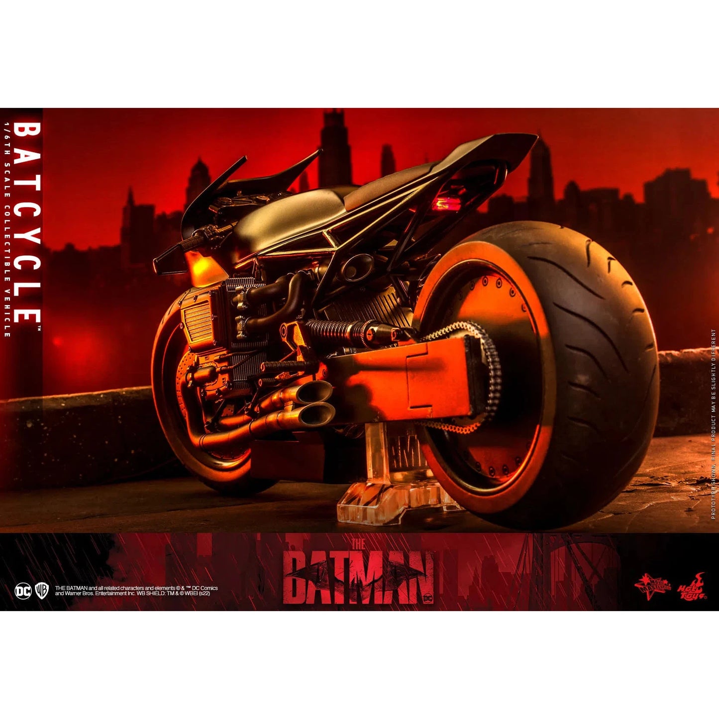 Batcycle: The Batman: DC Comics: MMS642 - Hot Toys Action Figure