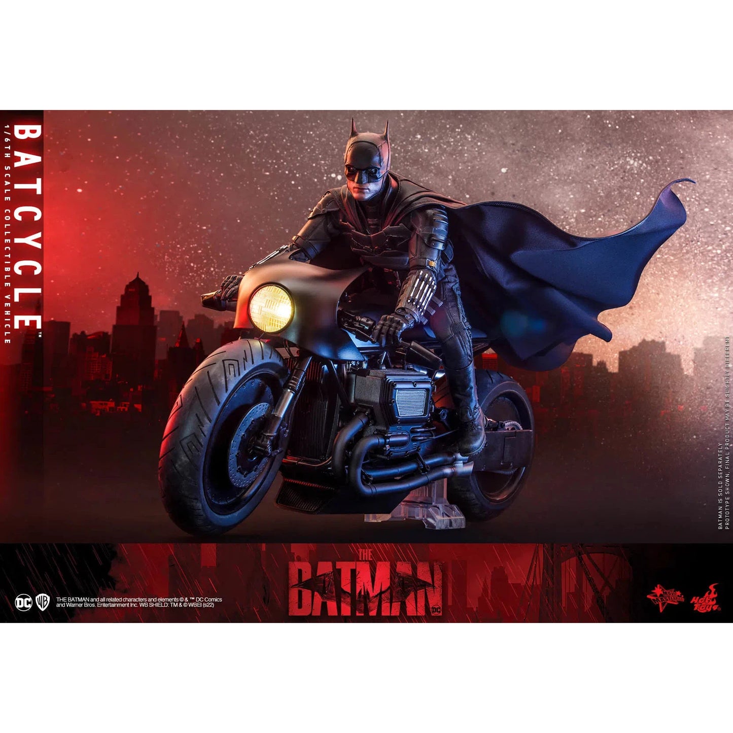 Batcycle: The Batman: DC Comics: MMS642 - Hot Toys Action Figure