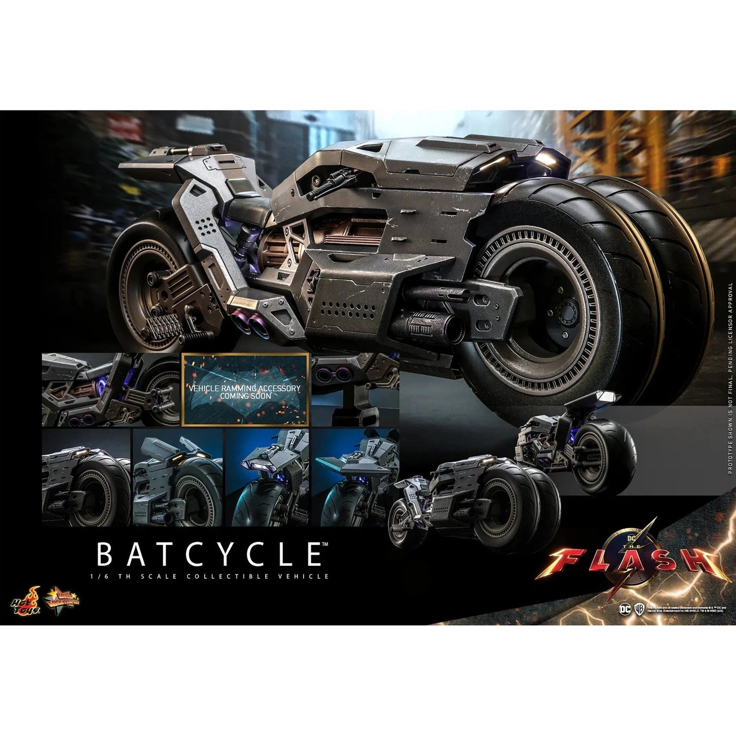 Batcycle: The Flash: Dc Comics - Hot Toys Action Figure