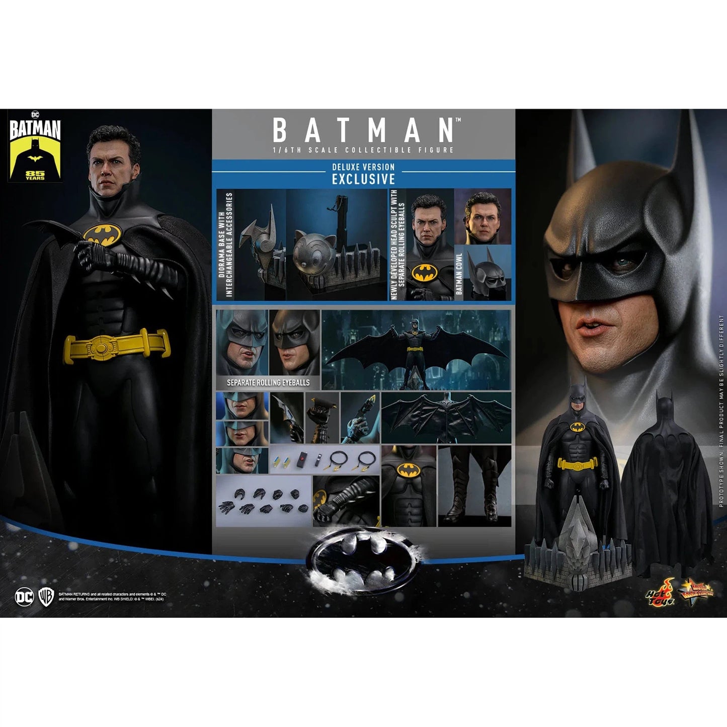 Batman Returns: Batman: Deluxe: MMS770 - Hot Toys Action Figures