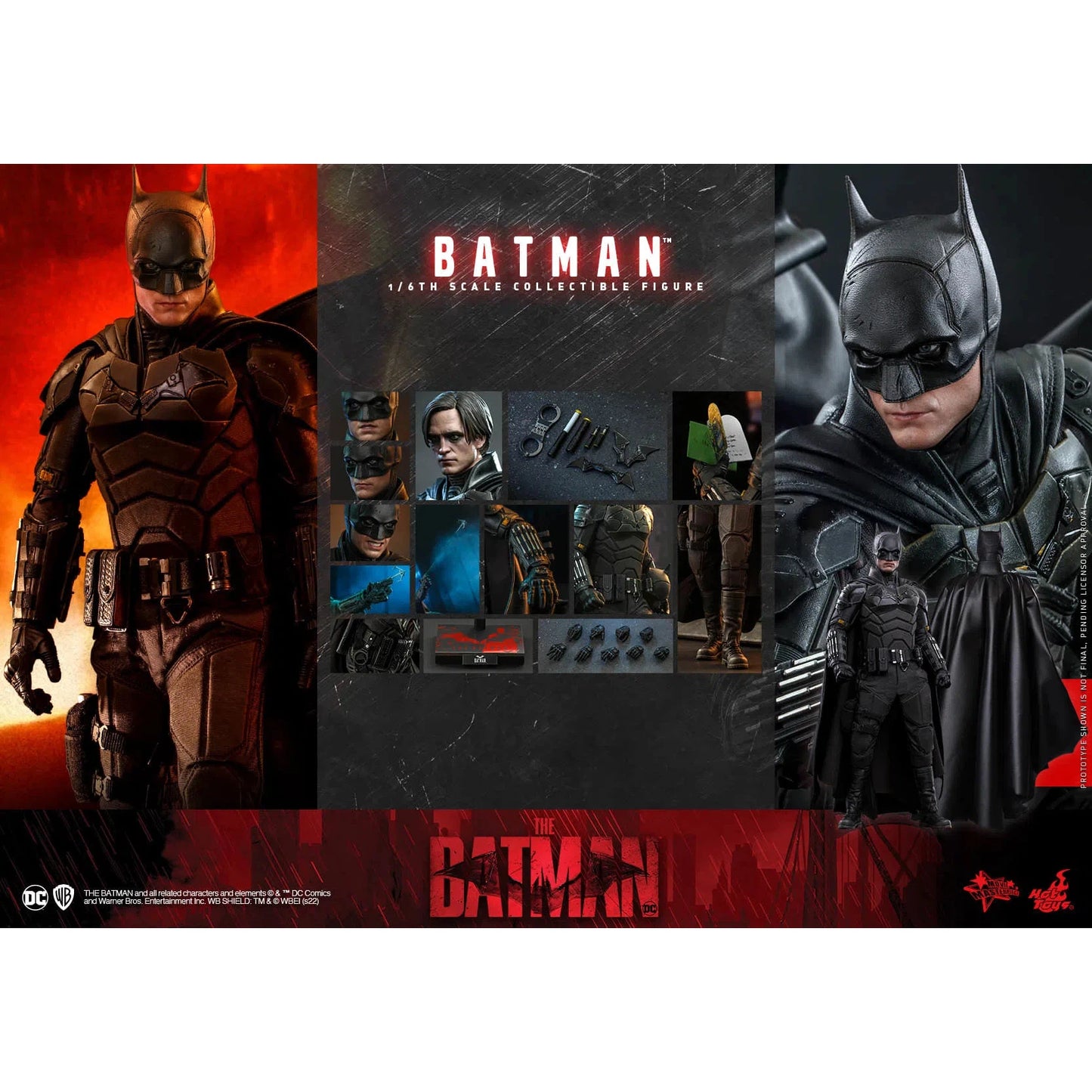 Batman : The Batman: DC Comics: MMS638 - Hot Toys Action Figures