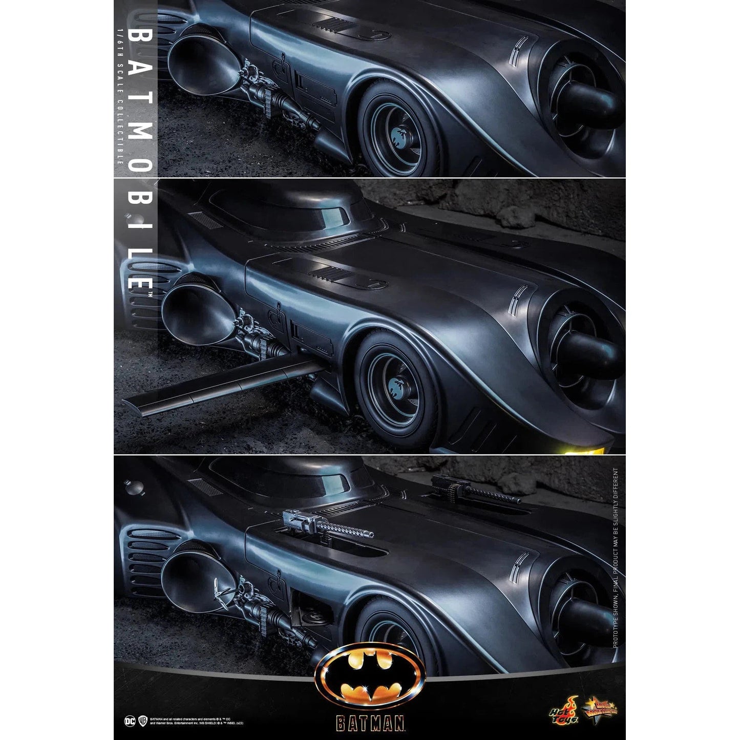Batmobile: Batman 1989: MMS694 - Hot Toys Action Figure