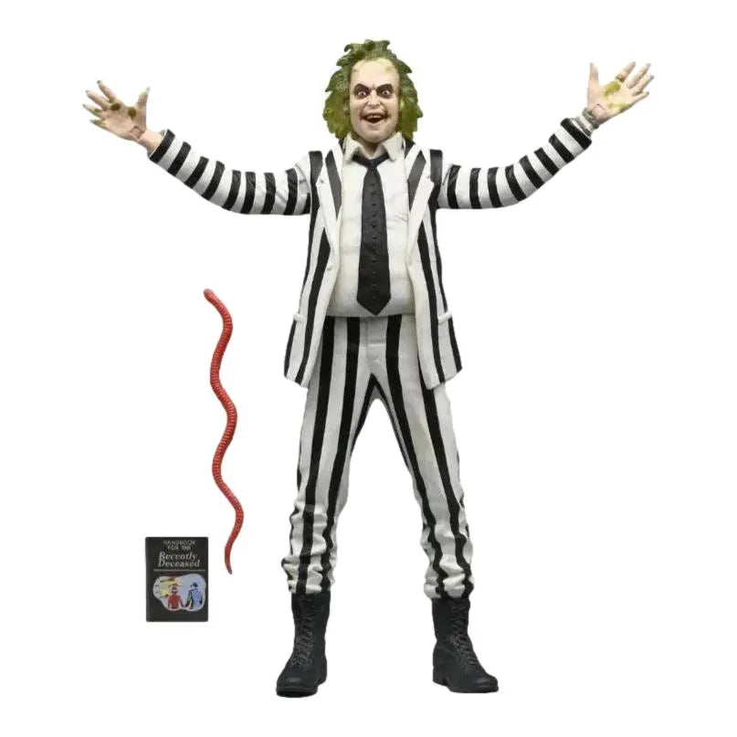 Beetlejuice (1988): Beetlejuice: Black & White Suit: 7 Inch: Action Figure - Neca Action Figure