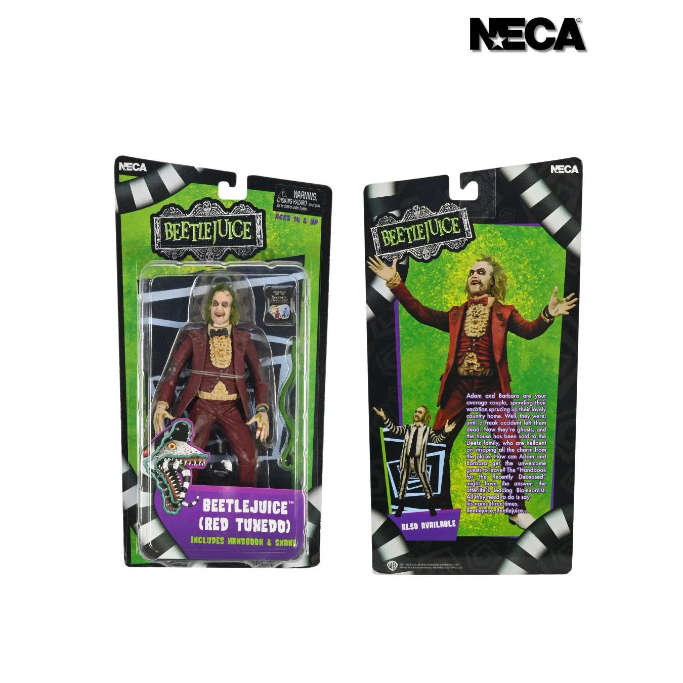 Beetlejuice (1988): Beetlejuice: Red Tuxedo: 7 Inch Action Figure - Neca Action Figures