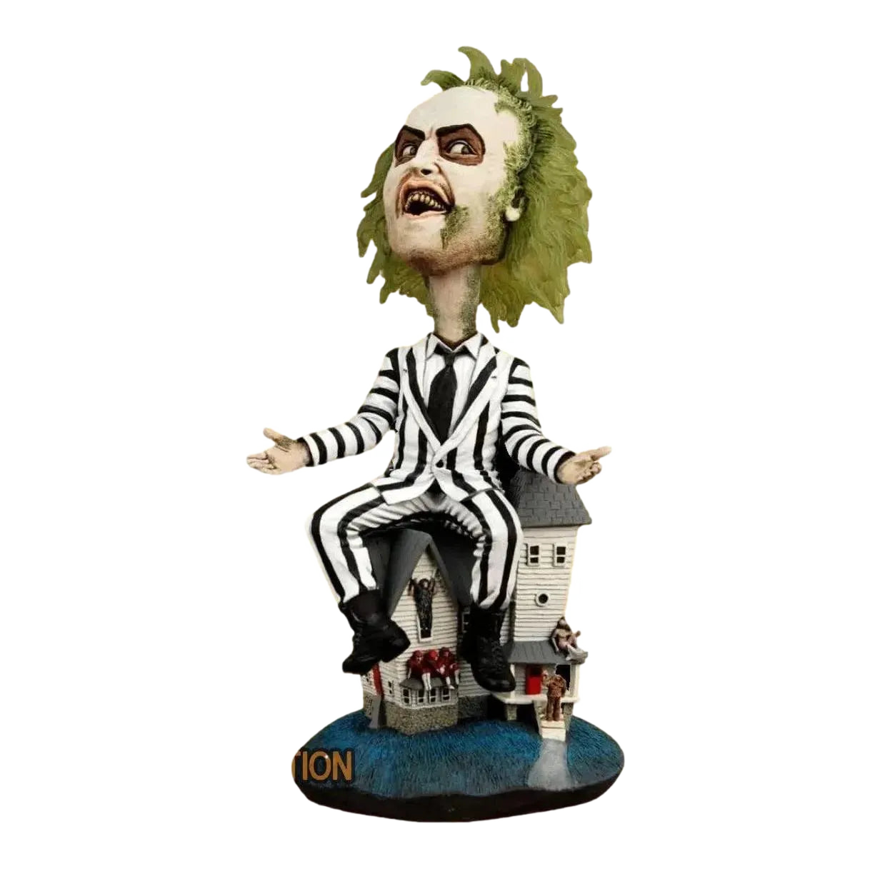 Beetlejuice (1988): Beetlejuice: Striped Suit: Head Knocker - Neca Bobblehead