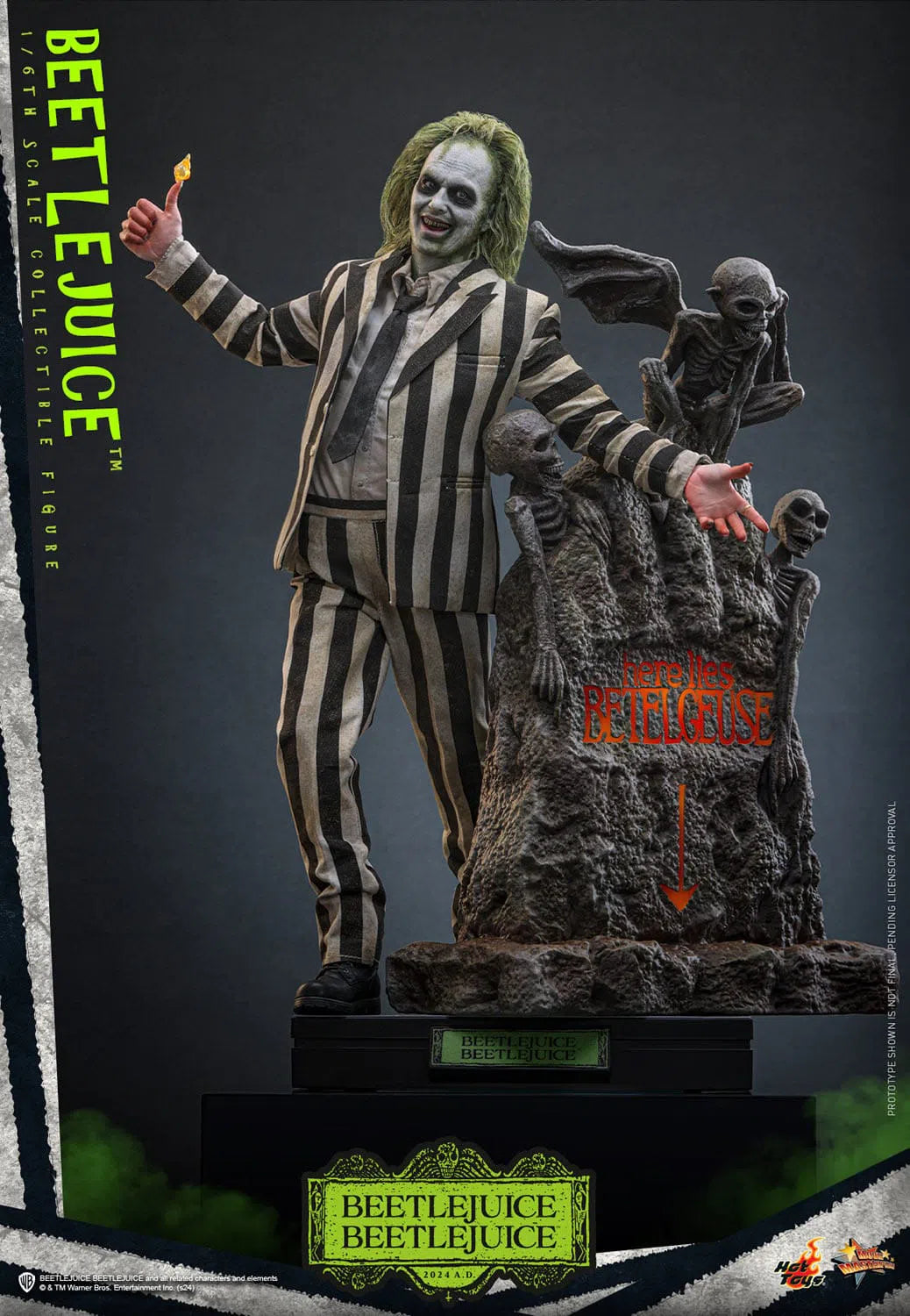 Beetlejuice Beetlejuice: Beetlejuice: Sixth Scale: MMS767 - Hot Toys Action Figure