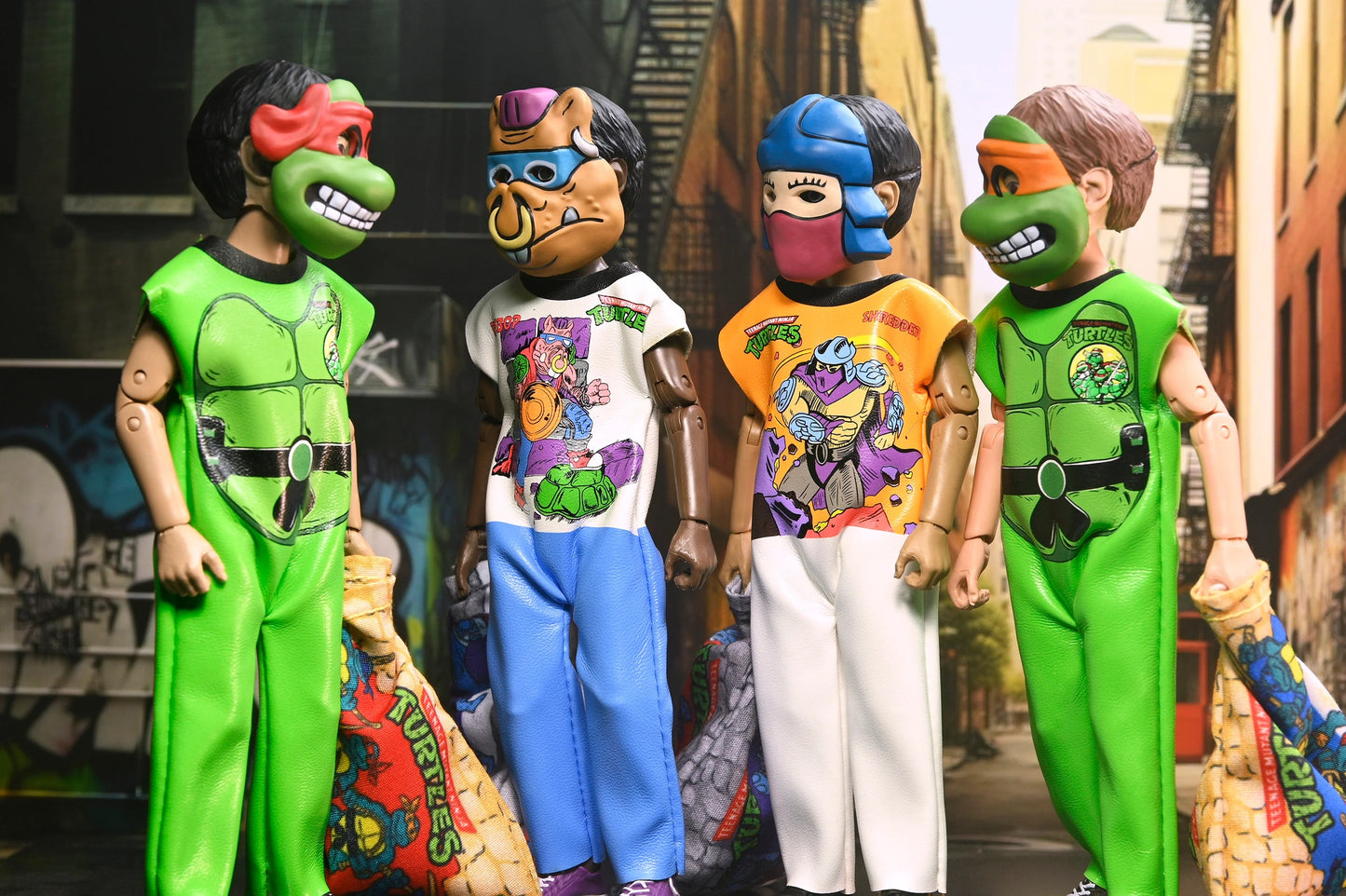 Ben Cooper: Costume Kids Collection: Wave 12 (TMNT): Set Of 7 Clothed Action Figures - Neca Action Figure