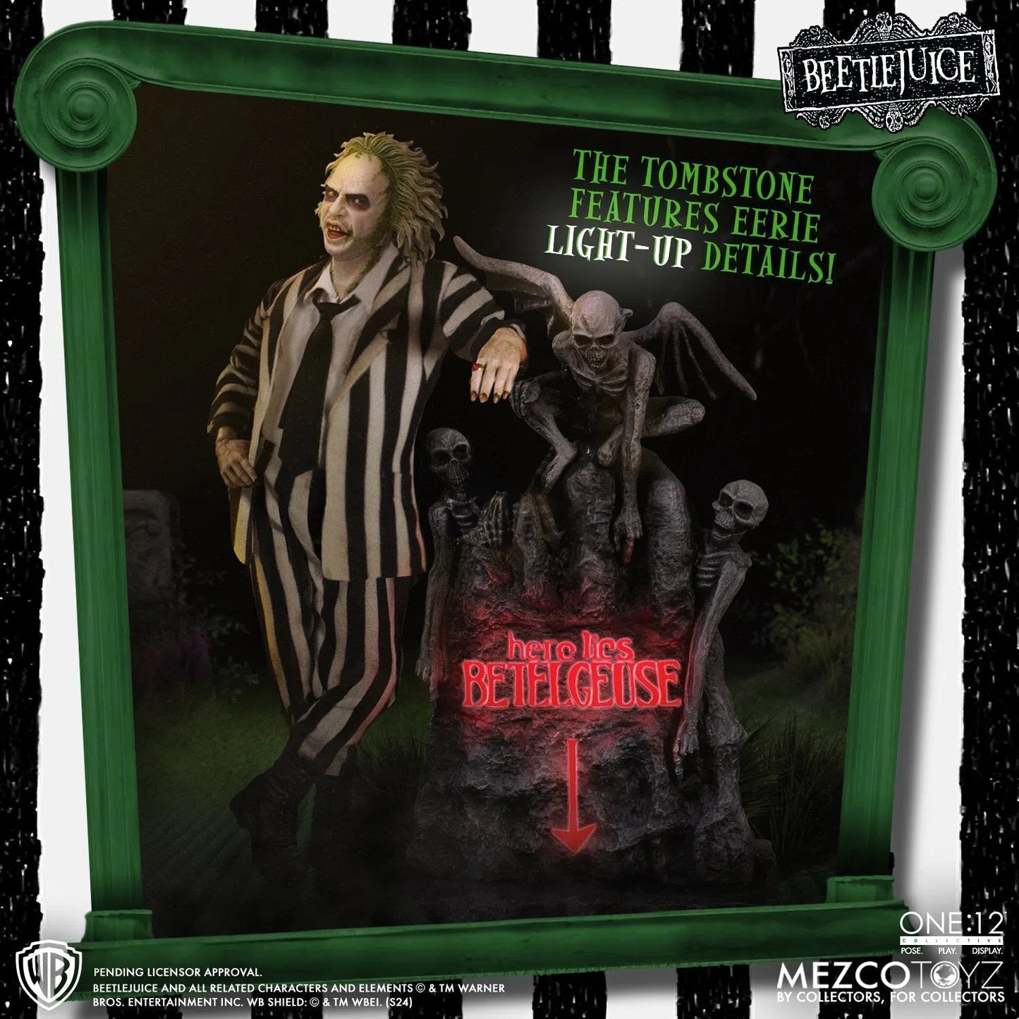 Bettlejuice: 1988: Beetlejuice: Deluxe: One:12 Collective: Action Figure - Mezco Action Figure