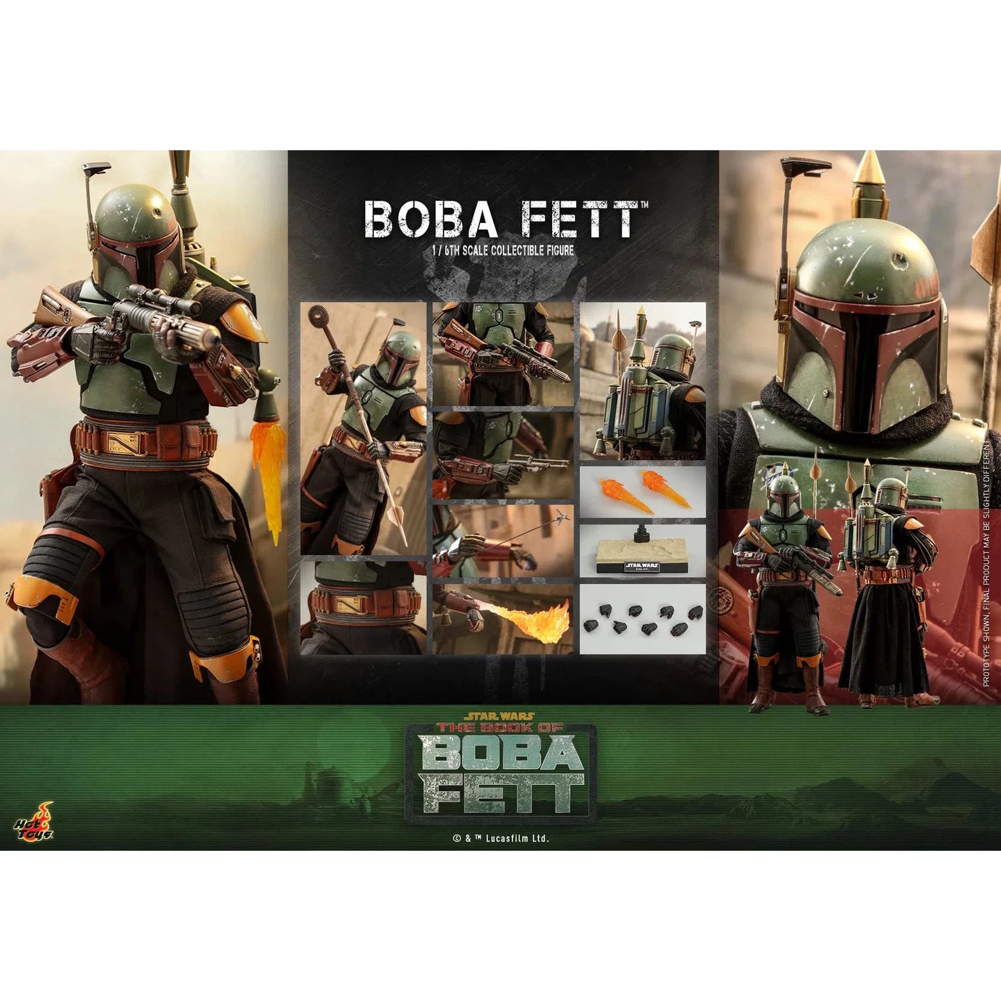 Boba Fett: Star Wars: The Book Of Boba Fett: TMS078 - Hot Toys Action Figures