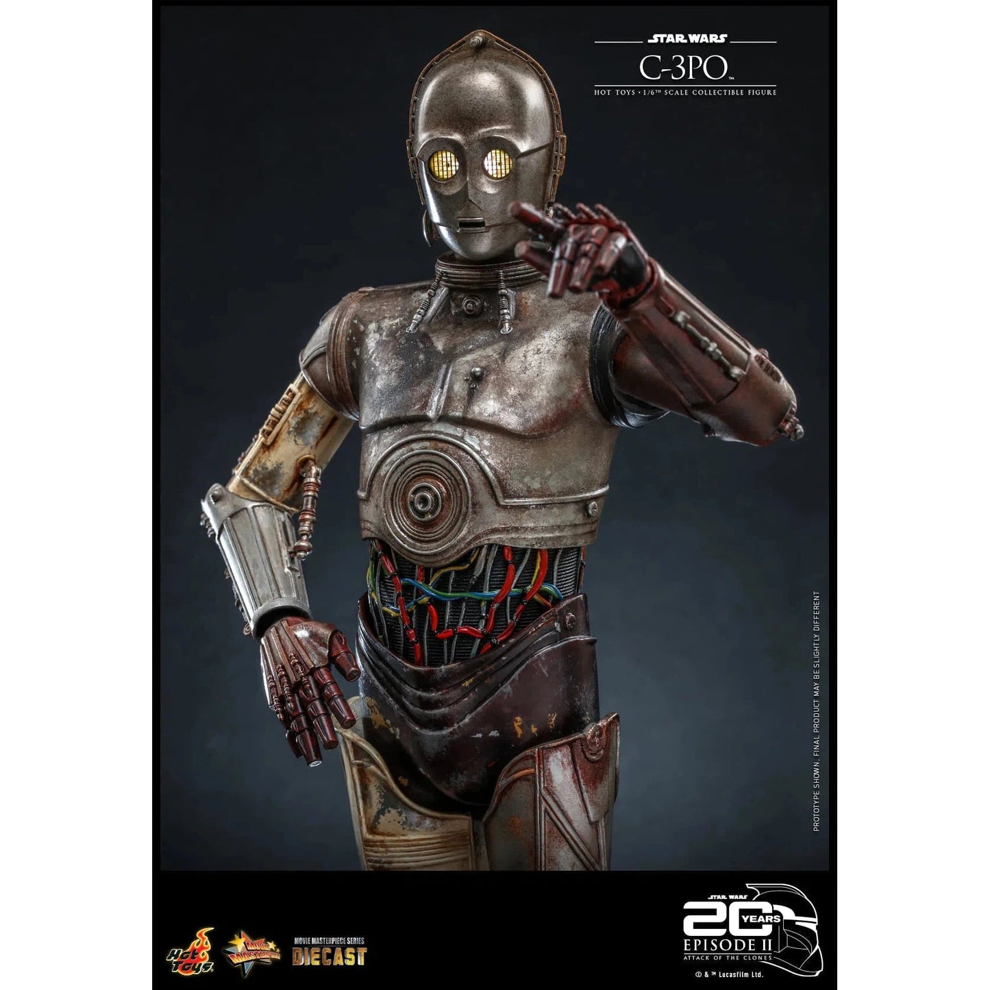 C-3PO: Star Wars: Attack Of The Clones: MMS650D46 - Hot Toys Action Figure