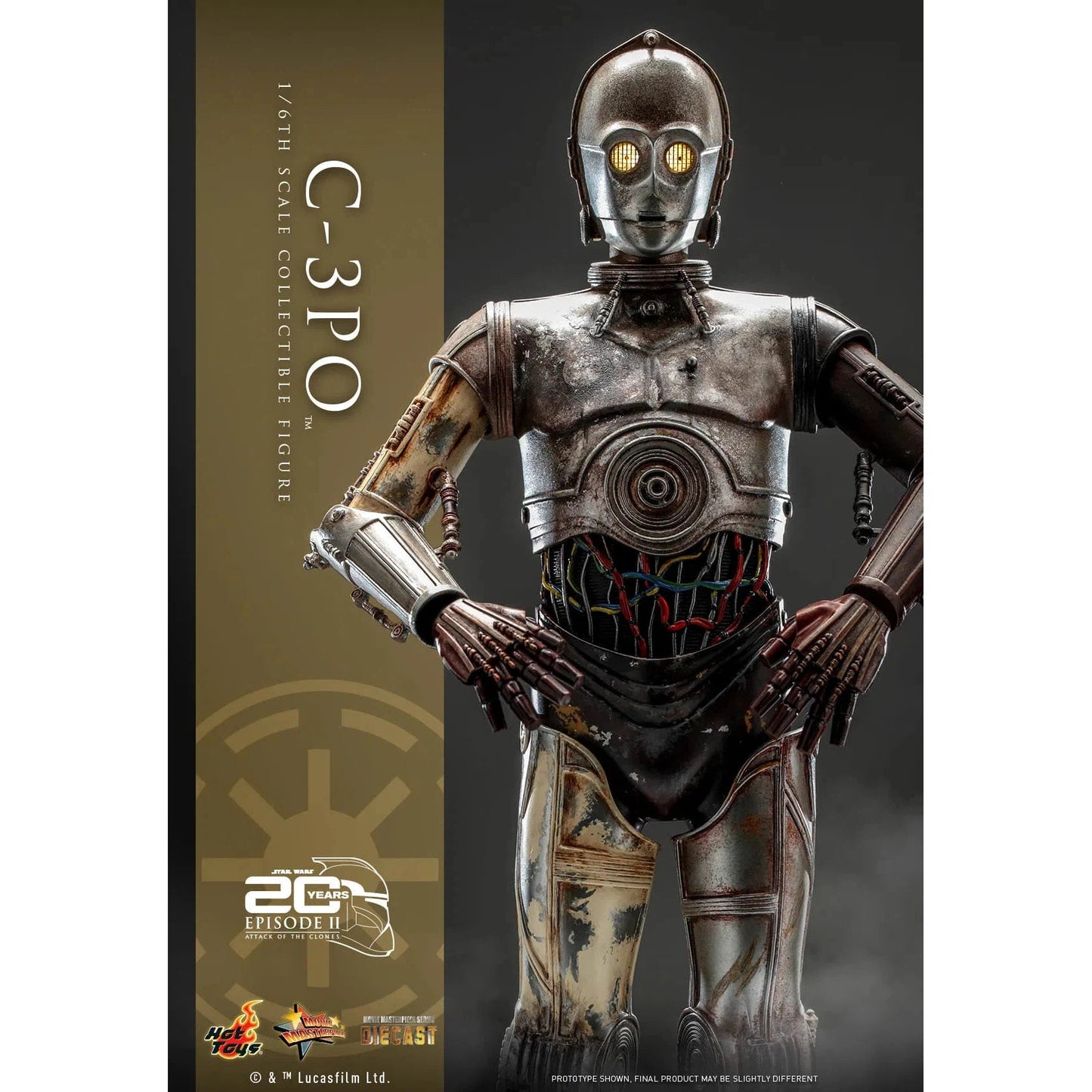 C-3PO: Star Wars: Attack Of The Clones: MMS650D46 - Hot Toys Action Figure
