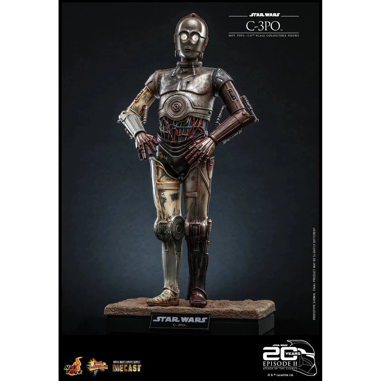 C-3PO: Star Wars: Attack Of The Clones: MMS650D46 - Hot Toys Action Figure