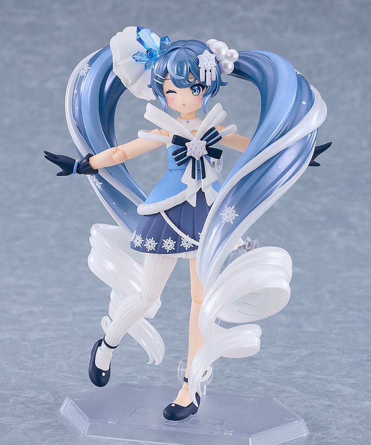 Character Vocal Series 01: Hatsune Miku Figma Action Figure Snow Miku: Crystal Snow Ver. 13 cm - Good Smile Company Action Figures
