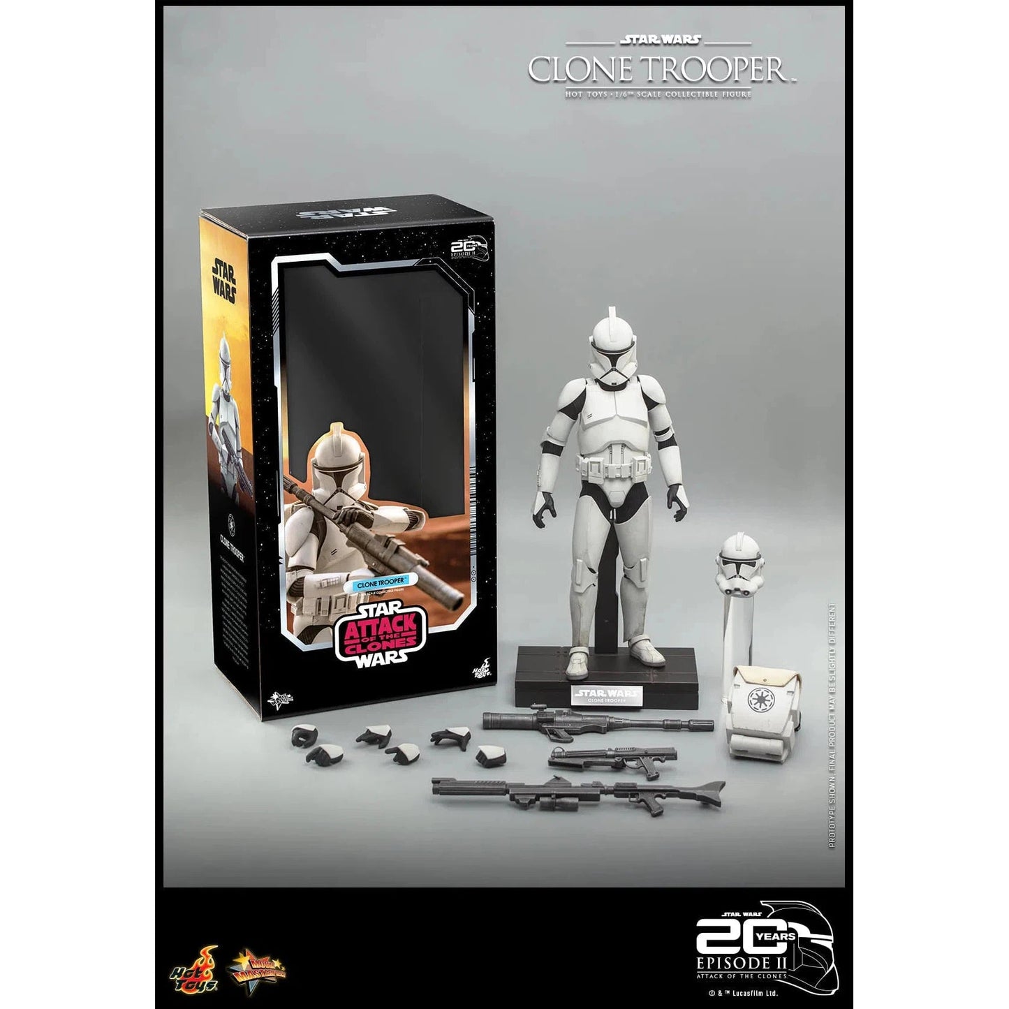Clone Trooper: Star Wars: Attack Of The Clones: MMS647 - Hot Toys Action Figure