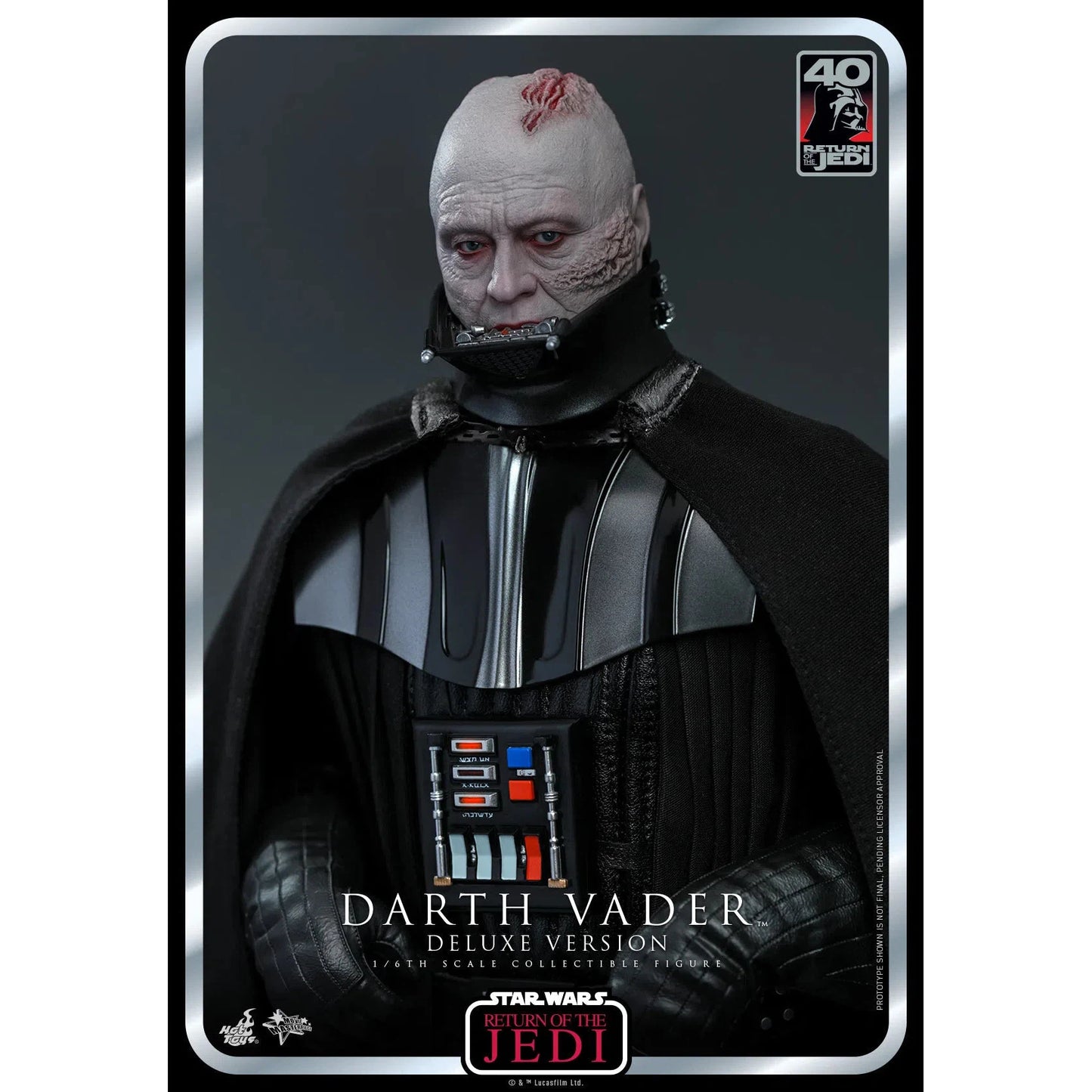 Darth Vader: Star Wars: Return Of The Jedi: 40th Anniversary: Deluxe - Hot Toys Action Figure