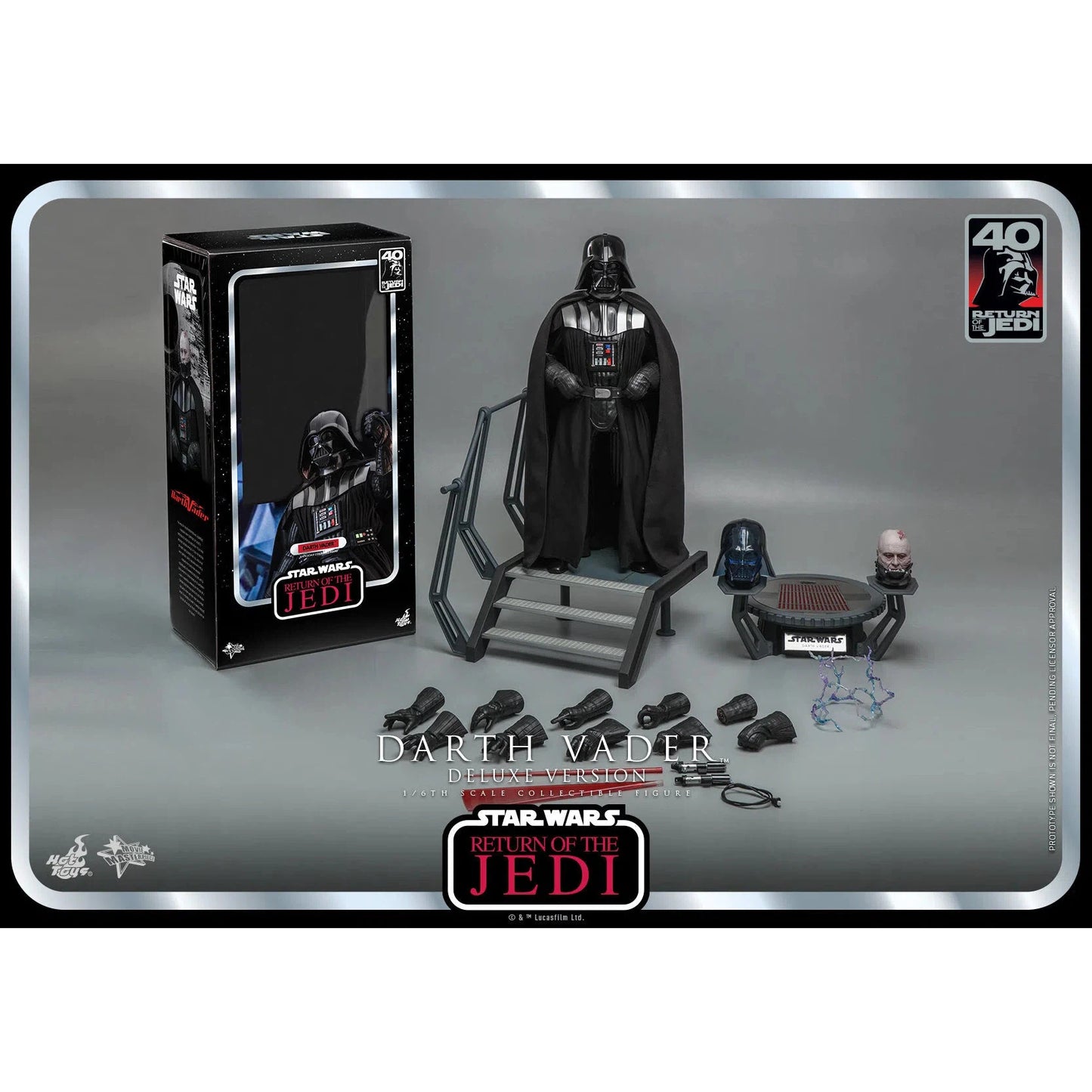 Darth Vader: Star Wars: Return Of The Jedi: 40th Anniversary: Deluxe - Hot Toys Action Figure