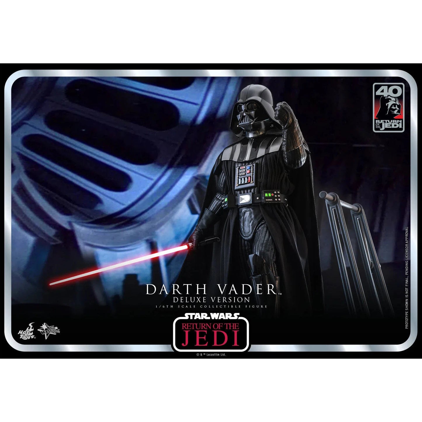 Darth Vader: Star Wars: Return Of The Jedi: 40th Anniversary: Deluxe - Hot Toys Action Figure