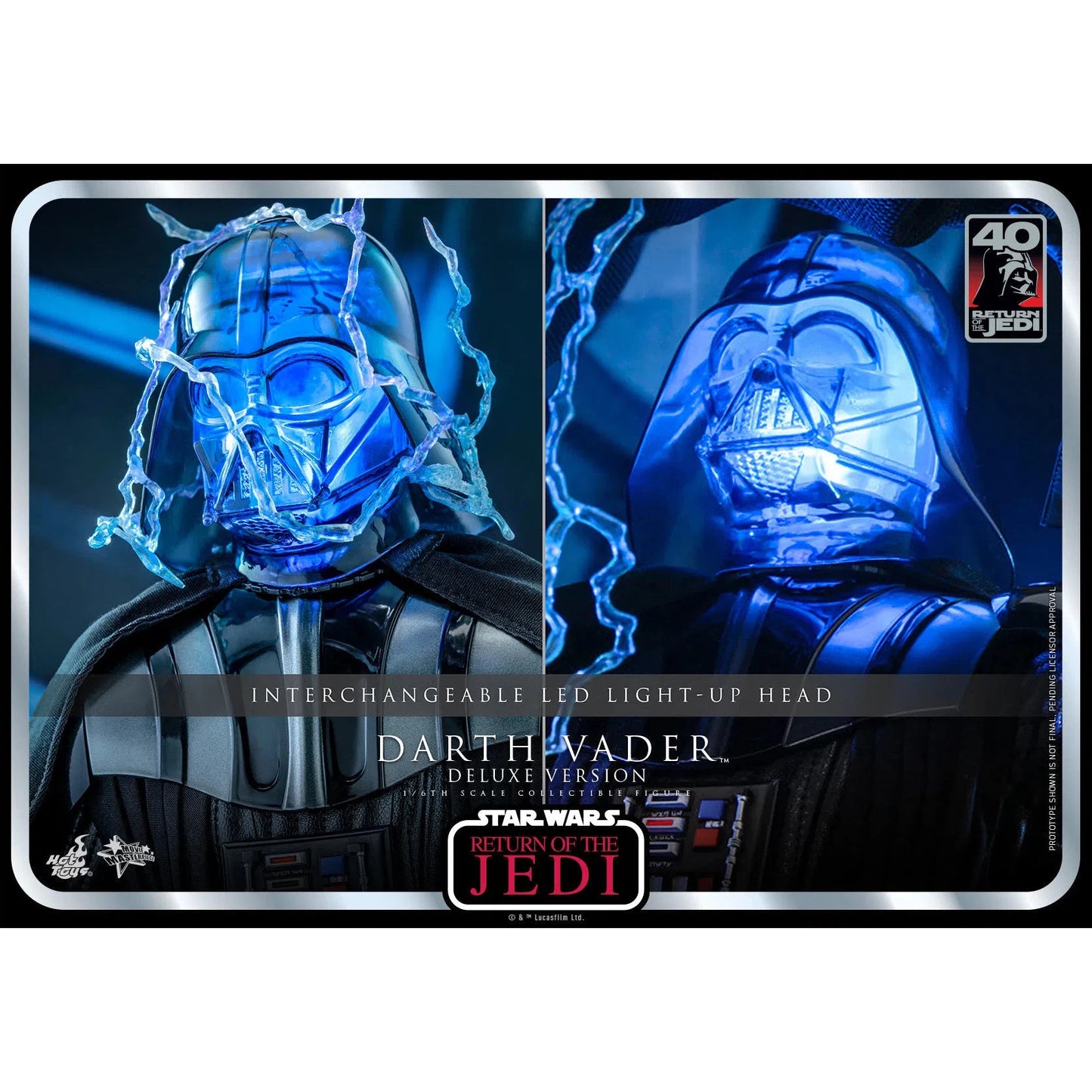 Darth Vader: Star Wars: Return Of The Jedi: 40th Anniversary: Deluxe - Hot Toys Action Figure
