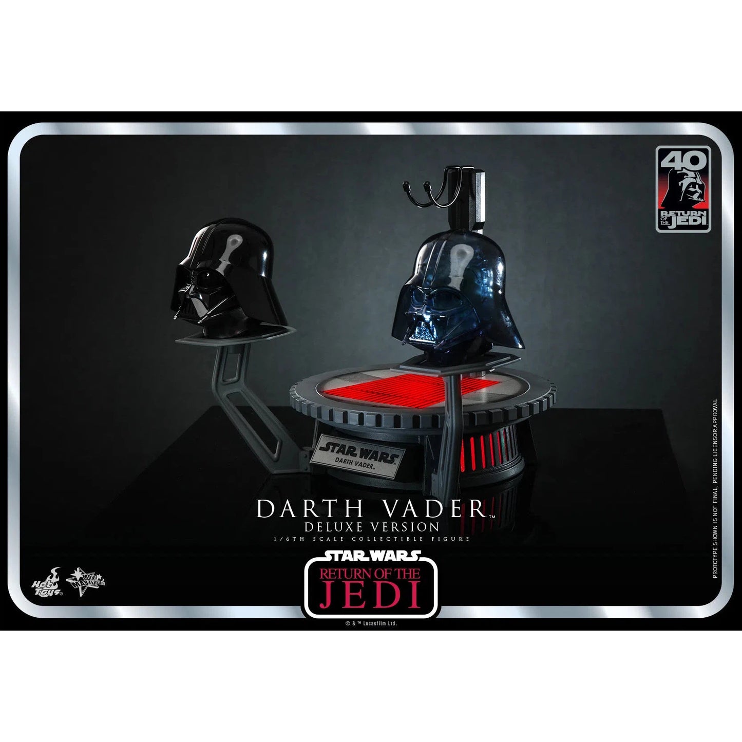 Darth Vader: Star Wars: Return Of The Jedi: 40th Anniversary: Deluxe - Hot Toys Action Figure