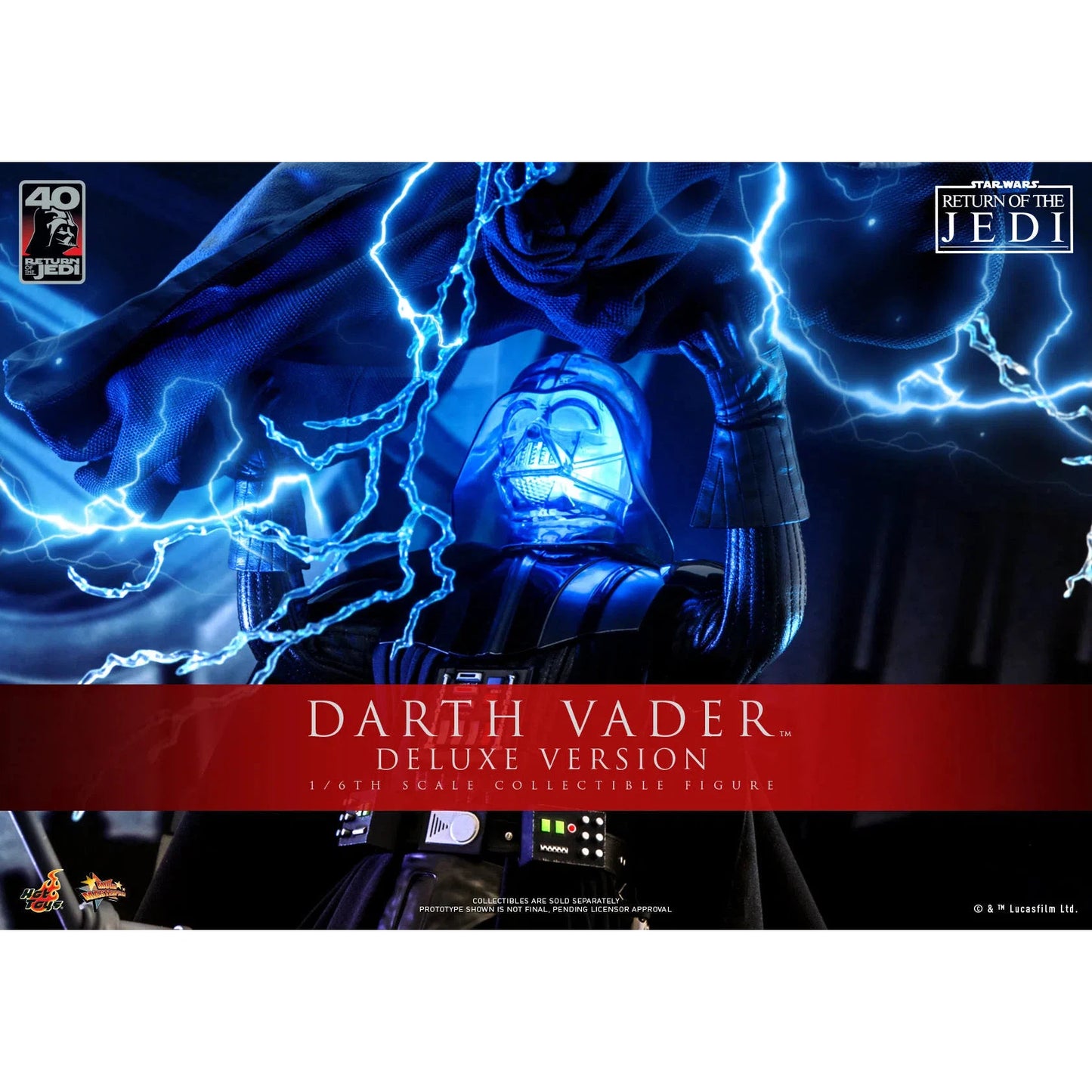 Darth Vader: Star Wars: Return Of The Jedi: 40th Anniversary: Deluxe - Hot Toys Action Figure