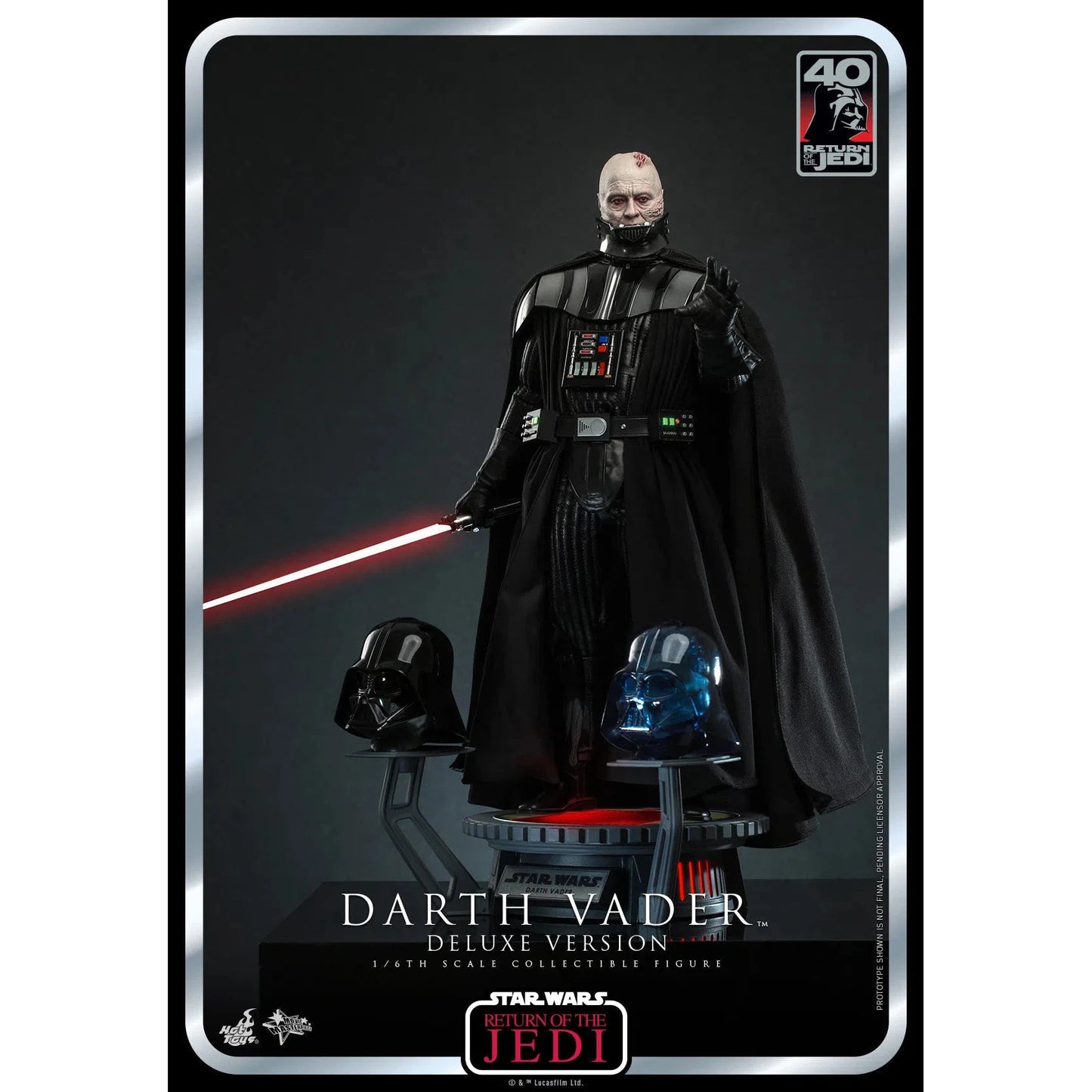 Darth Vader: Star Wars: Return Of The Jedi: 40th Anniversary: Deluxe - Hot Toys Action Figure