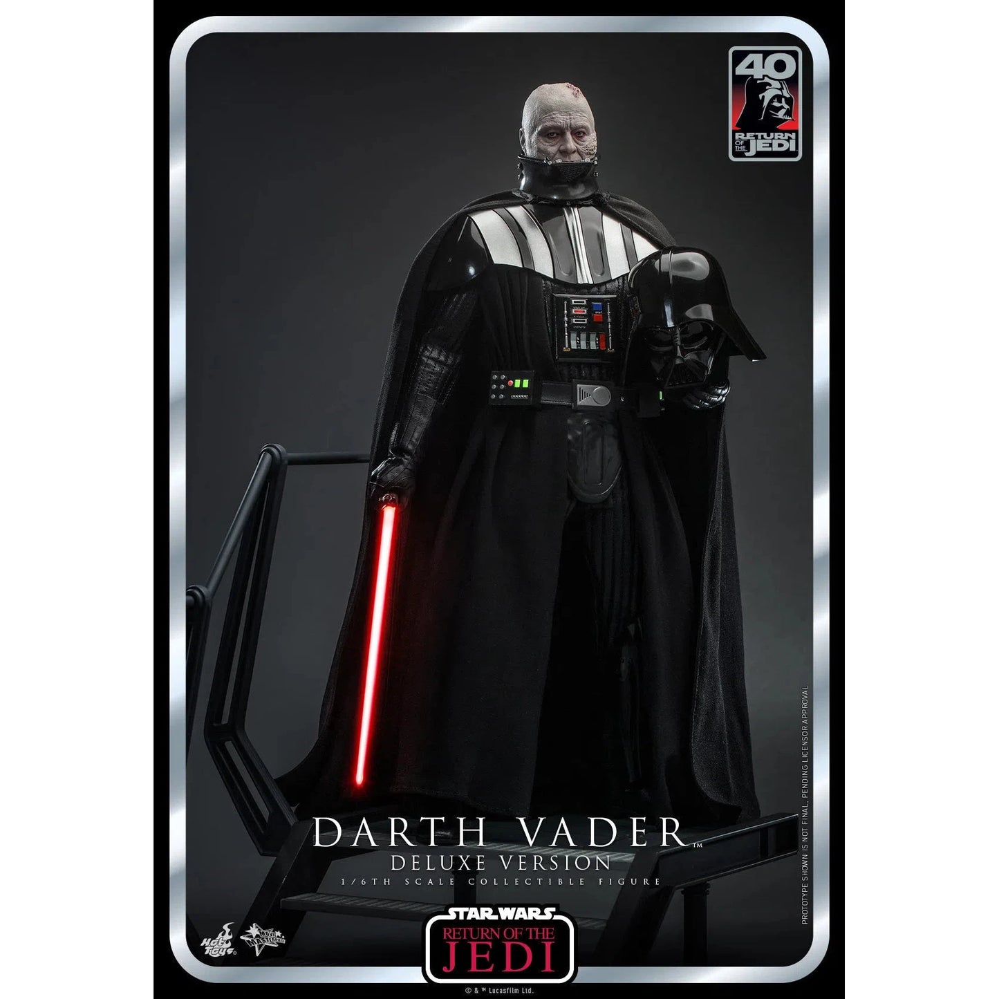 Darth Vader: Star Wars: Return Of The Jedi: 40th Anniversary: Deluxe - Hot Toys Action Figure