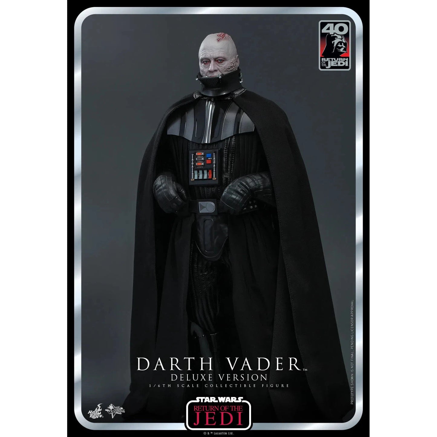 Darth Vader: Star Wars: Return Of The Jedi: 40th Anniversary: Deluxe - Hot Toys Action Figure