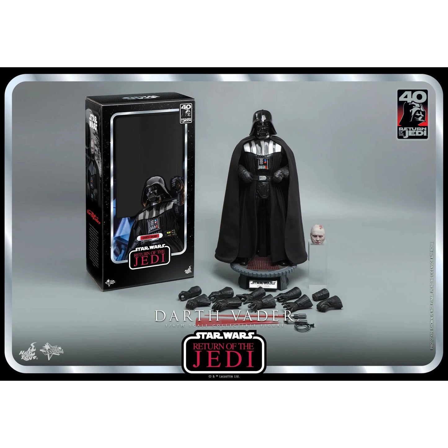 Darth Vader: Star Wars: Return Of The Jedi: 40th Anniversary - Hot Toys Action Figure