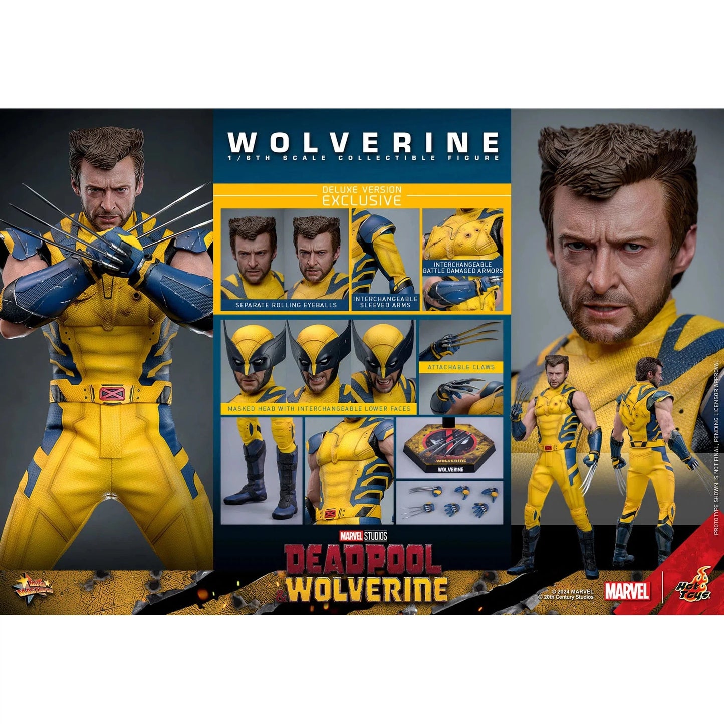 Deadpool & Wolverine: Wolverine: Deluxe - Hot Toys Action Figures