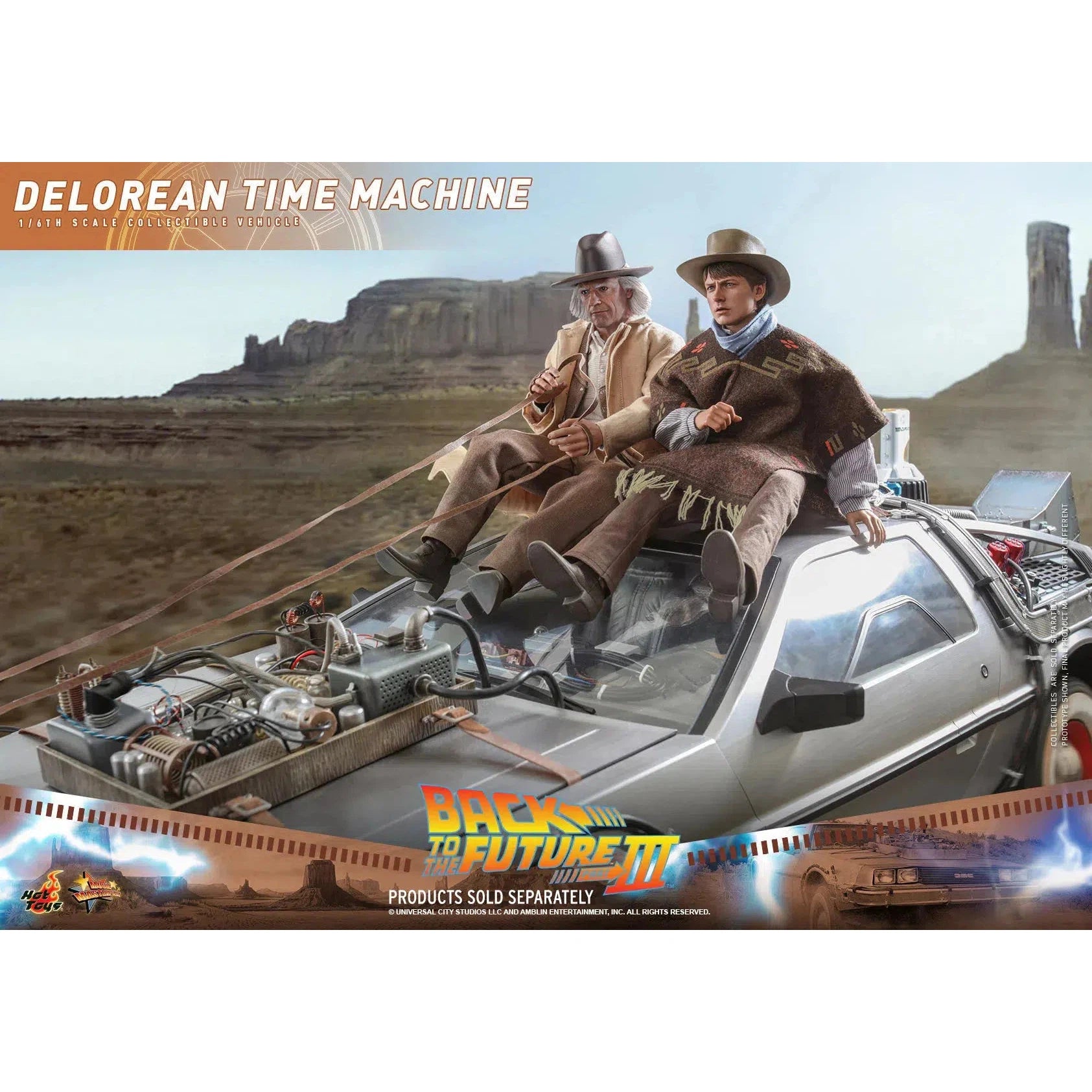 Delorean Time Machine: Back To The Future Part III - Hot Toys Action Figure