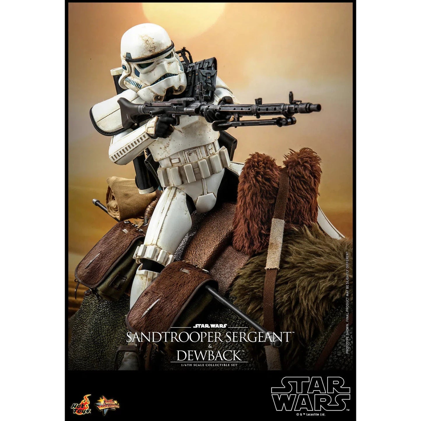 Dewback Deluxe & Sandtrooper Sergeant: Star Wars: A New Hope - Hot Toys Action Figure