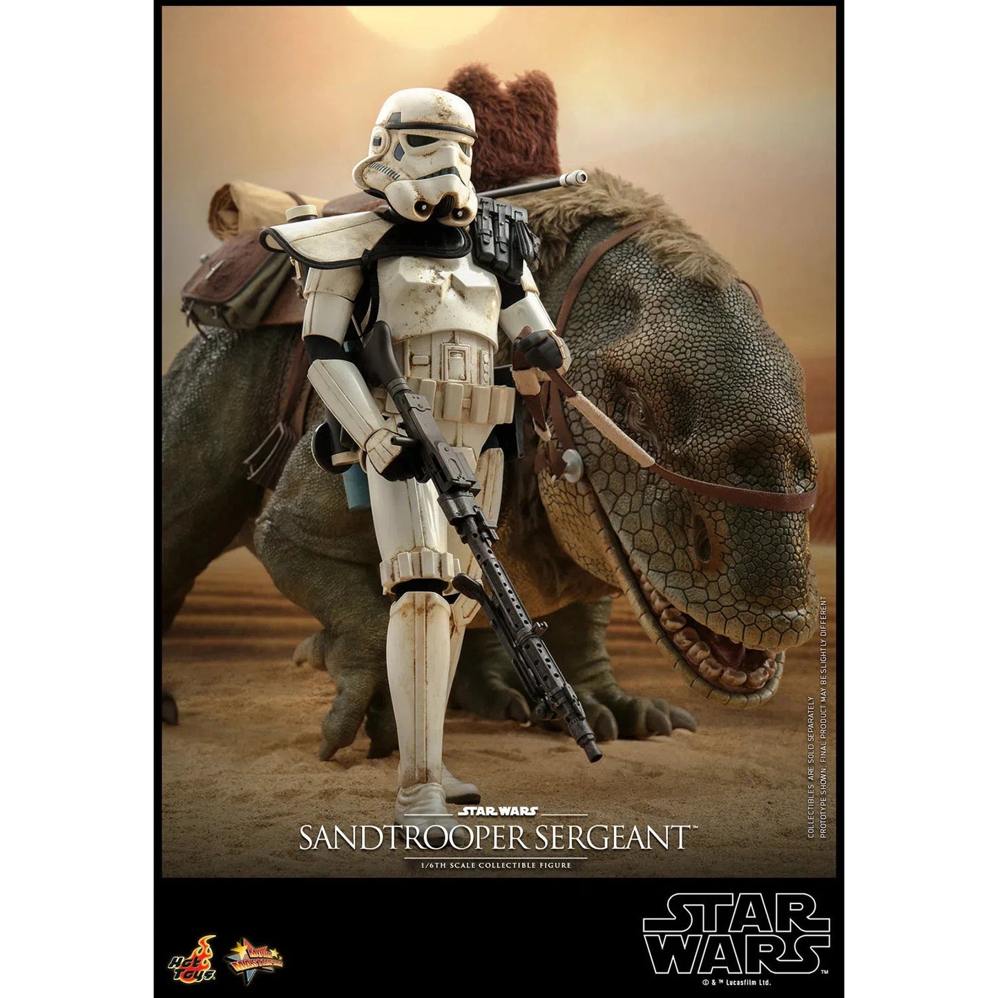 Dewback Deluxe & Sandtrooper Sergeant: Star Wars: A New Hope - Hot Toys Action Figure