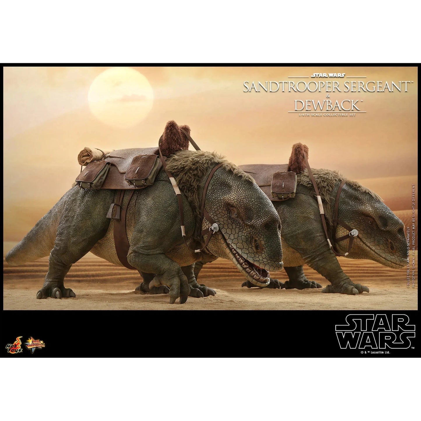 Dewback Deluxe & Sandtrooper Sergeant: Star Wars: A New Hope - Hot Toys Action Figure