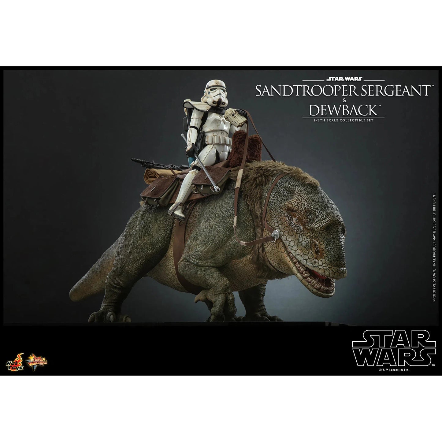 Dewback Deluxe & Sandtrooper Sergeant: Star Wars: A New Hope - Hot Toys Action Figure