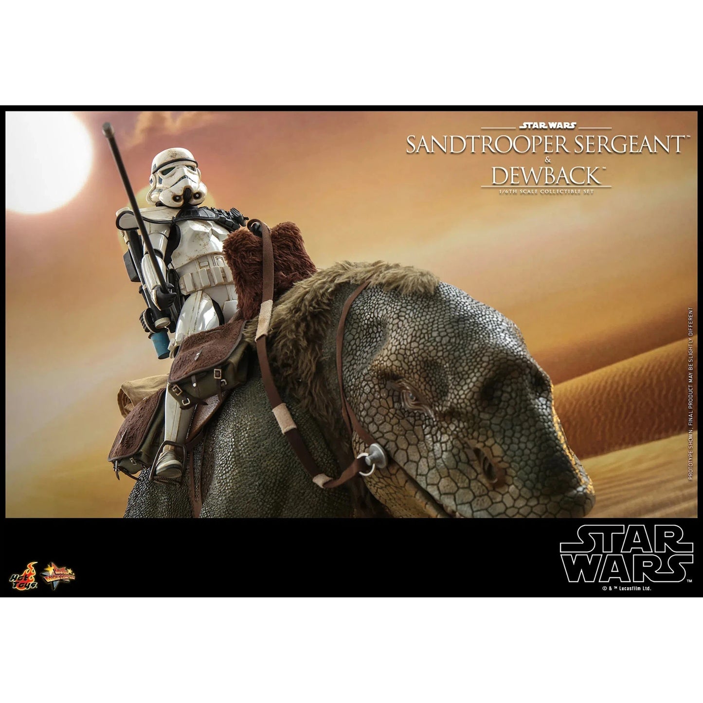 Dewback Deluxe & Sandtrooper Sergeant: Star Wars: A New Hope - Hot Toys Action Figure