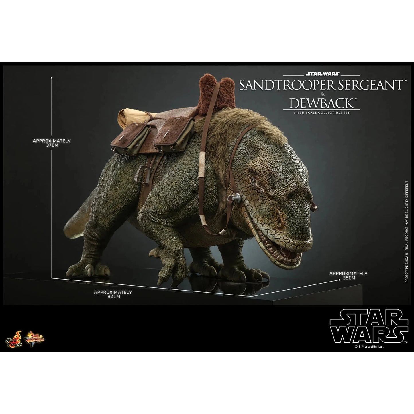 Dewback Deluxe & Sandtrooper Sergeant: Star Wars: A New Hope - Hot Toys Action Figure