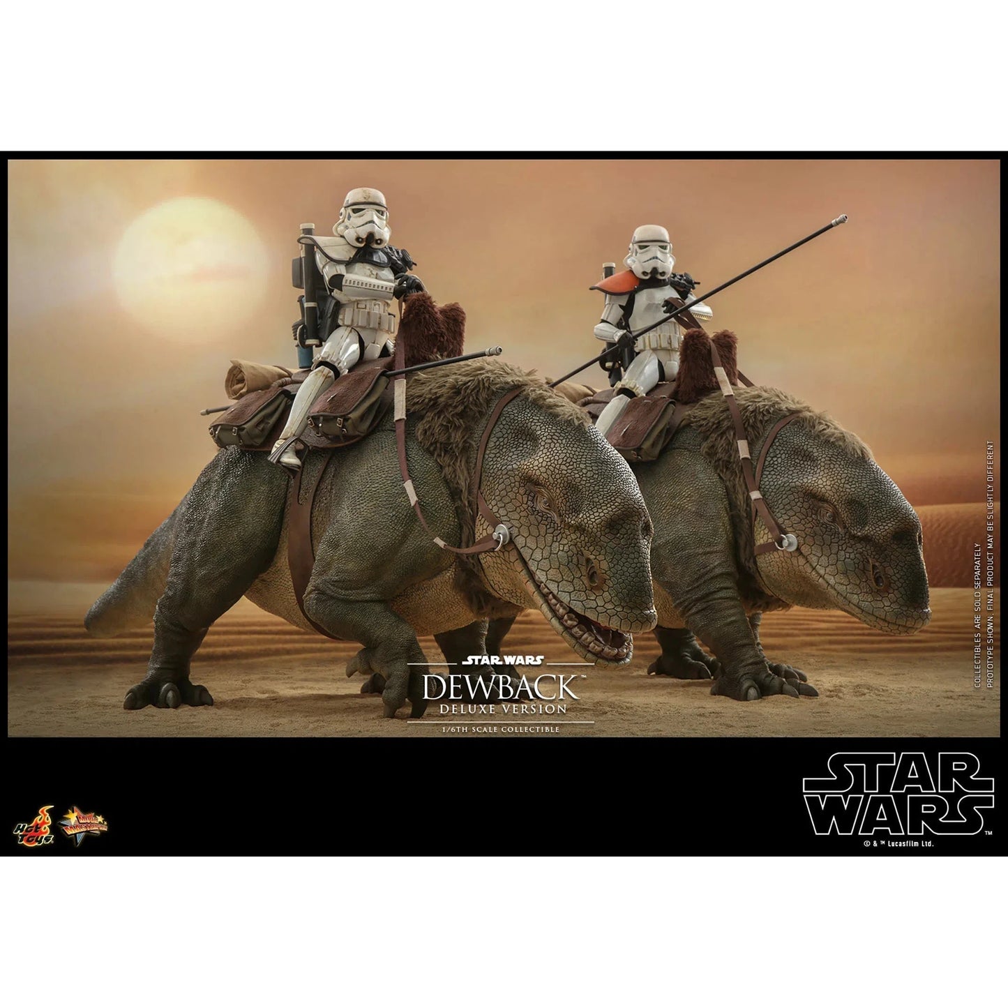 Dewback Deluxe & Sandtrooper Sergeant: Star Wars: A New Hope - Hot Toys Action Figure