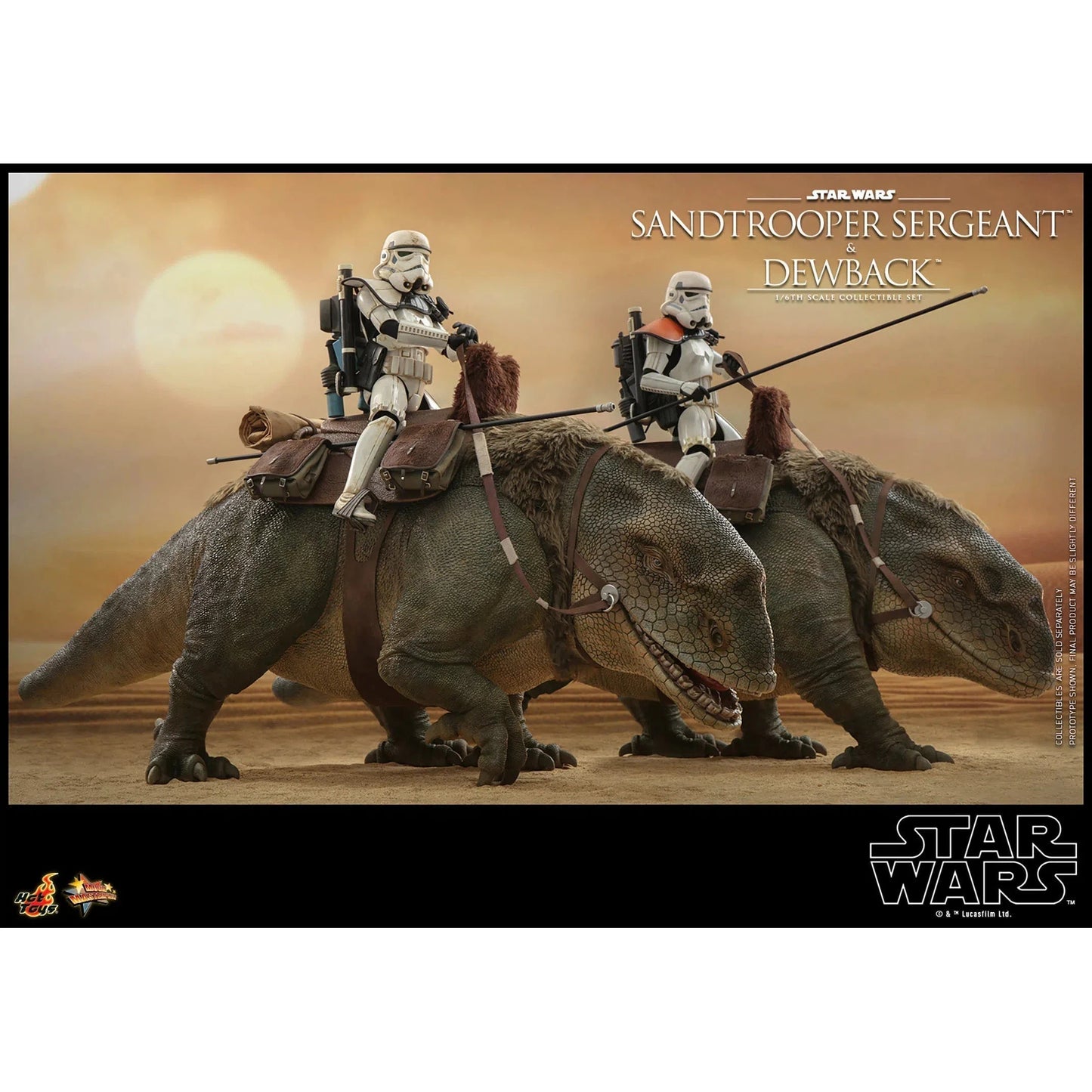 Dewback Deluxe & Sandtrooper Sergeant: Star Wars: A New Hope - Hot Toys Action Figure