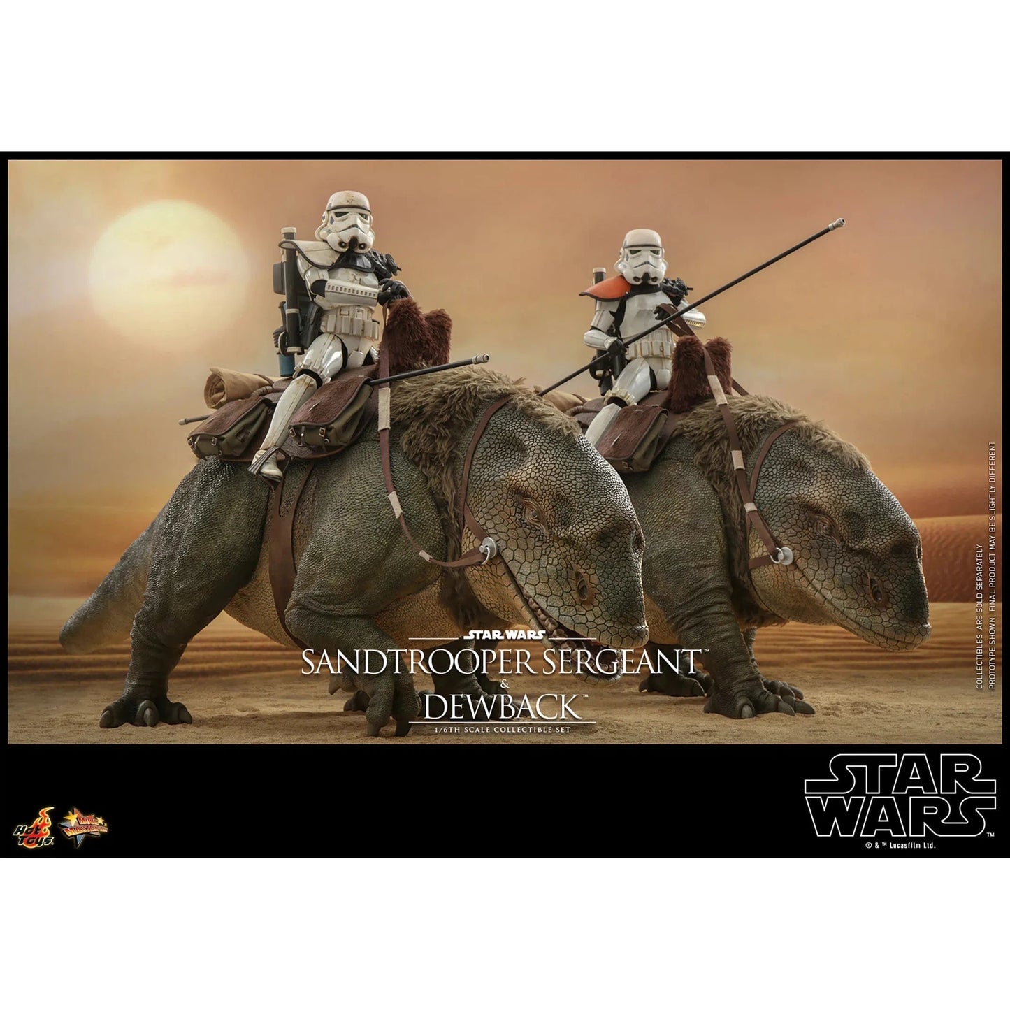 Dewback Deluxe & Sandtrooper Sergeant: Star Wars: A New Hope - Hot Toys Action Figure
