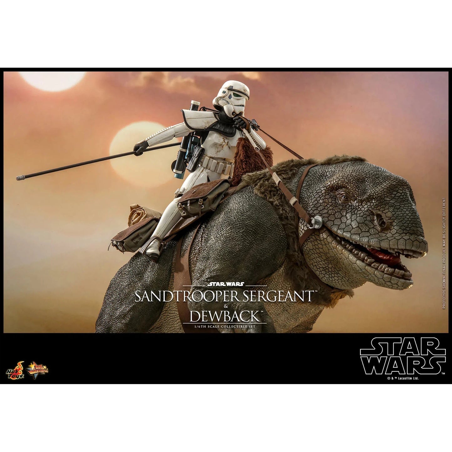 Dewback Deluxe & Sandtrooper Sergeant: Star Wars: A New Hope - Hot Toys Action Figure