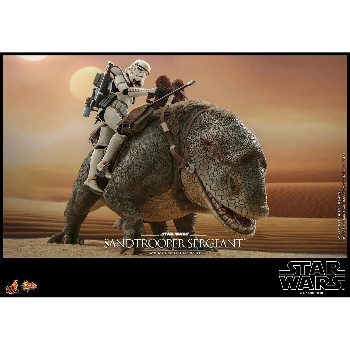 Dewback Deluxe & Sandtrooper Sergeant: Star Wars: A New Hope - Hot Toys Action Figure