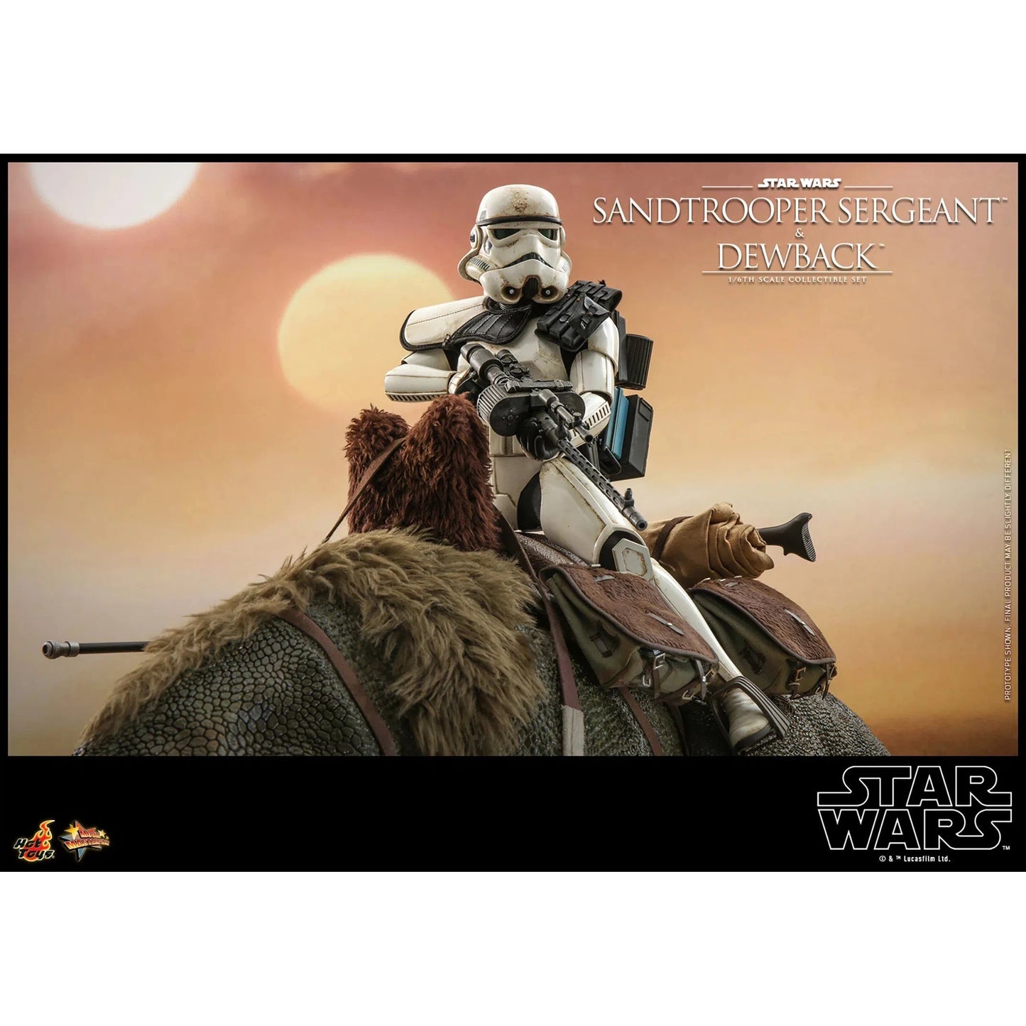 Dewback Deluxe & Sandtrooper Sergeant: Star Wars: A New Hope - Hot Toys Action Figure
