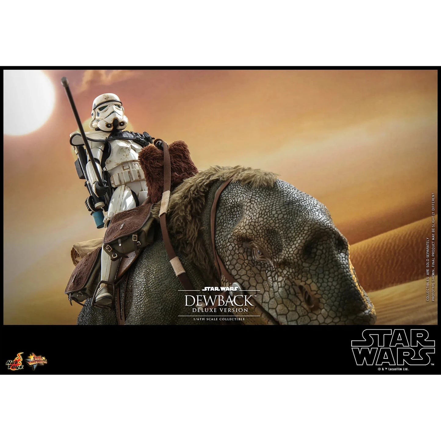 Dewback Deluxe & Sandtrooper Sergeant: Star Wars: A New Hope - Hot Toys Action Figure