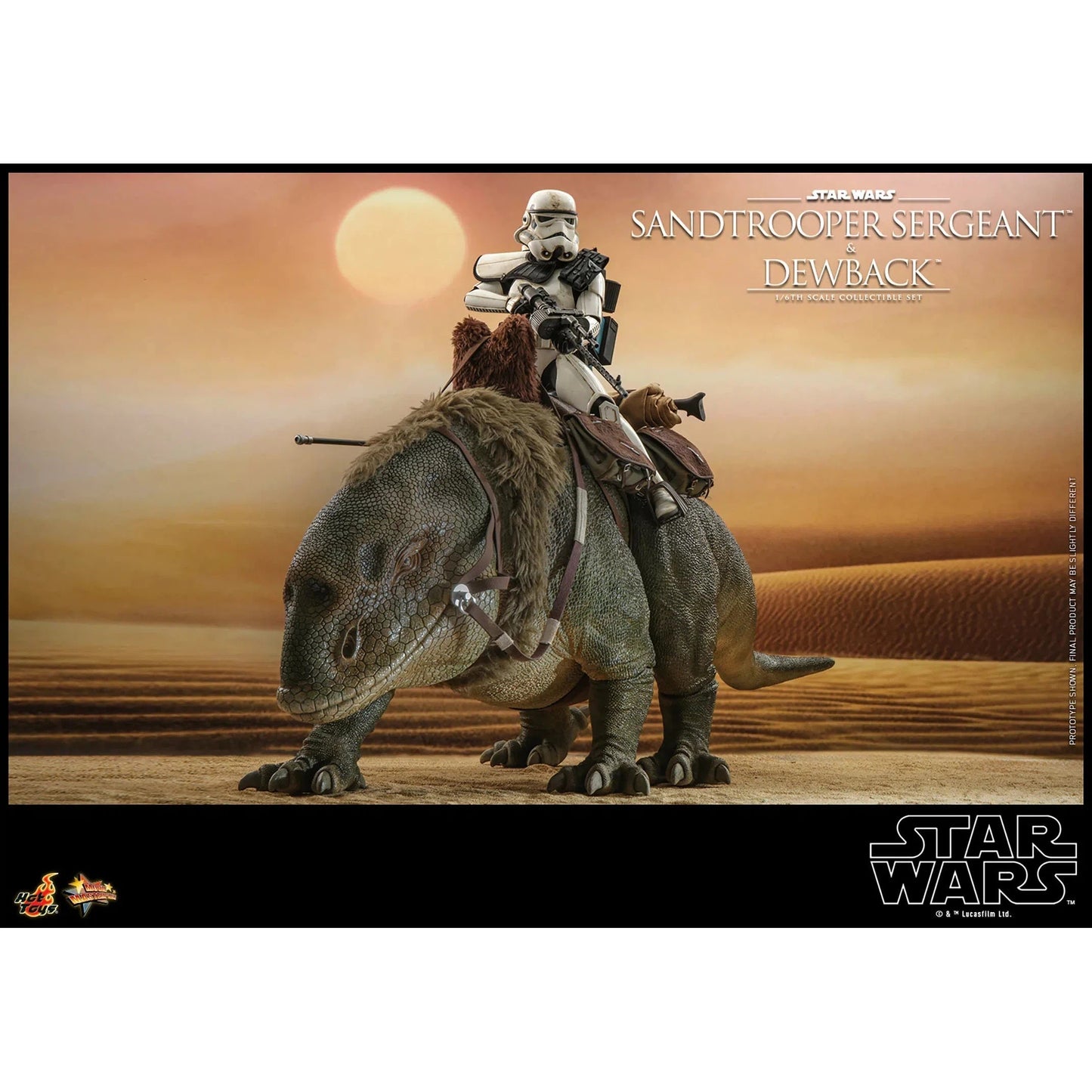 Dewback Deluxe & Sandtrooper Sergeant: Star Wars: A New Hope - Hot Toys Action Figure