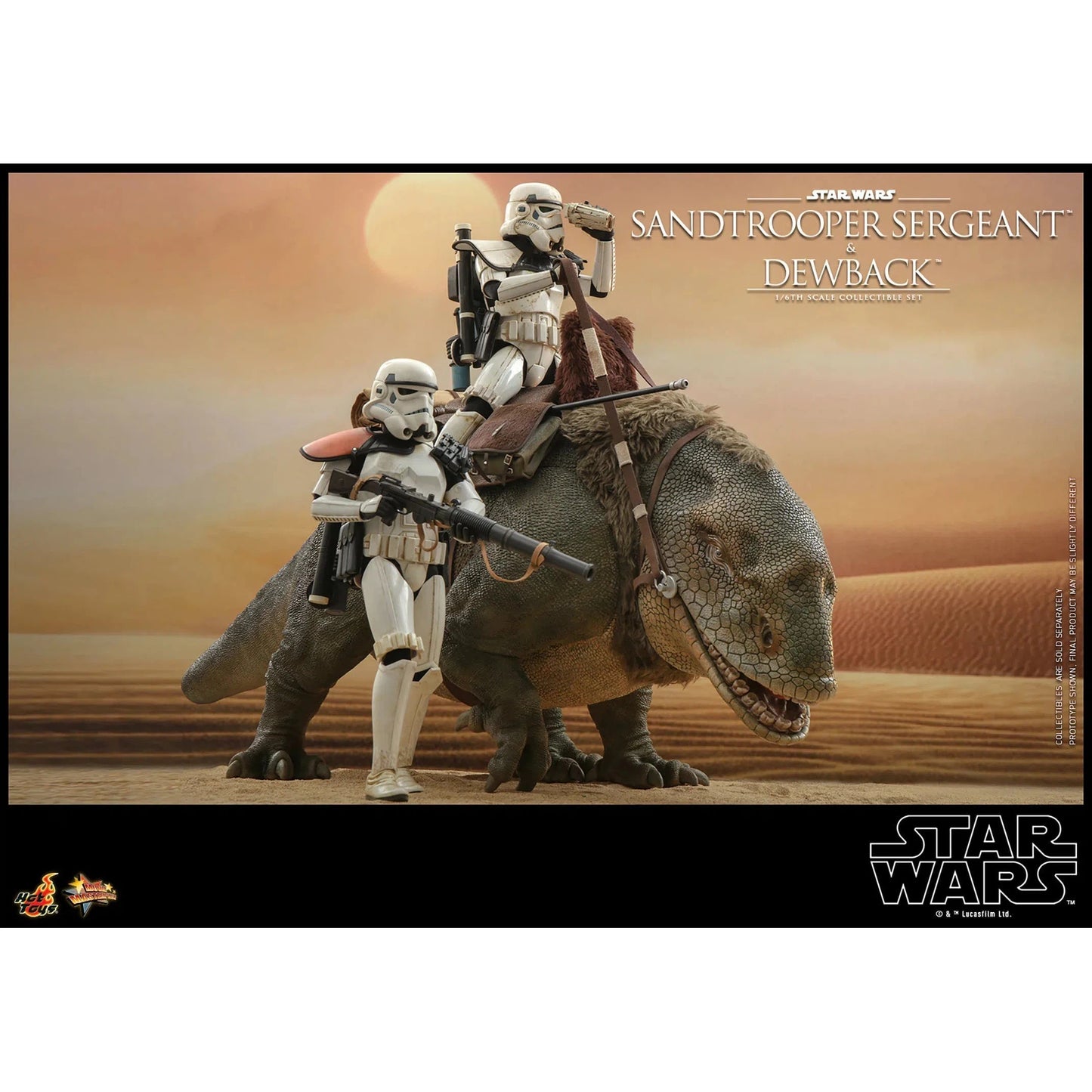 Dewback Deluxe & Sandtrooper Sergeant: Star Wars: A New Hope - Hot Toys Action Figure
